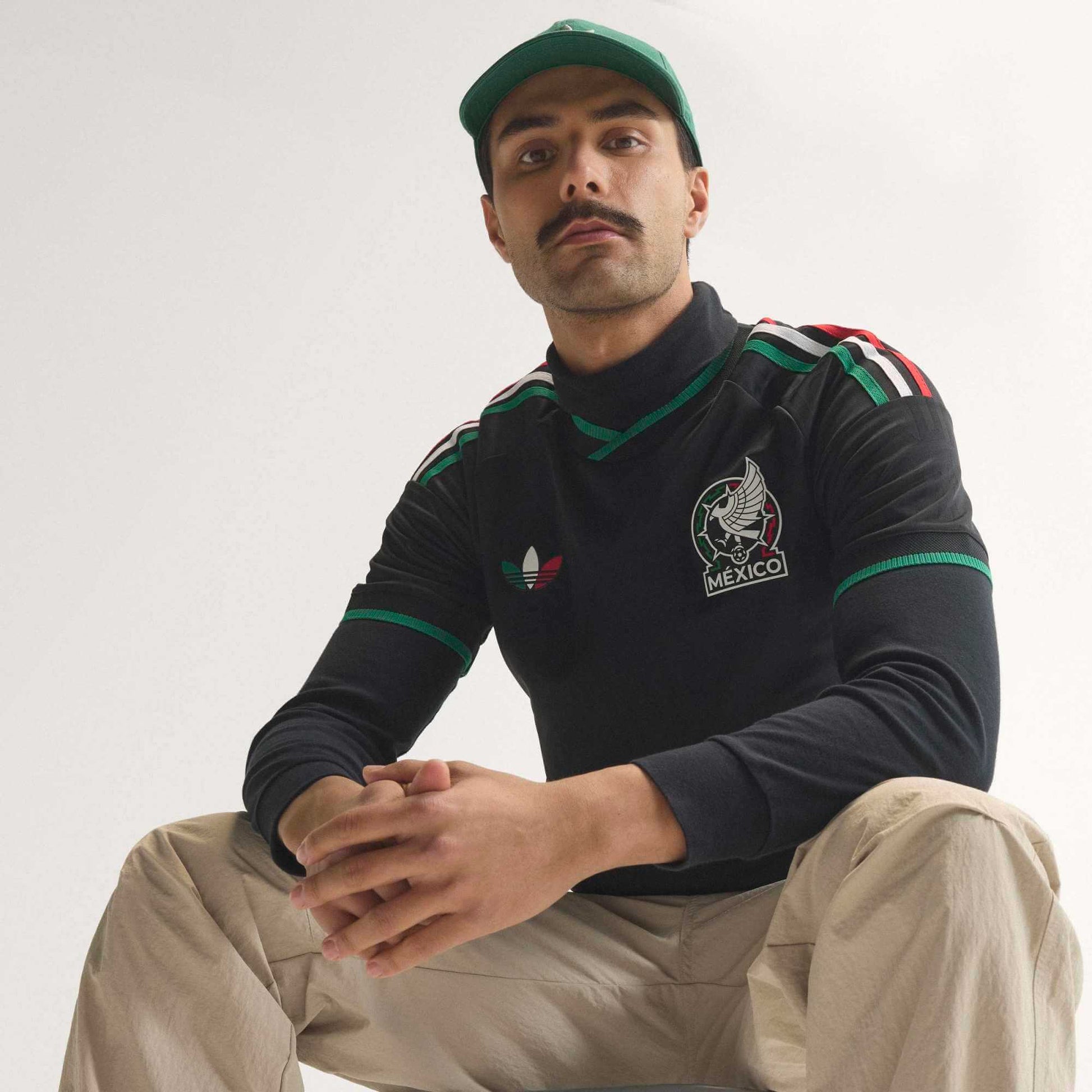 adidas 2026 Mexico Men's Authentic Third Soccer Jersey (Model - Side)