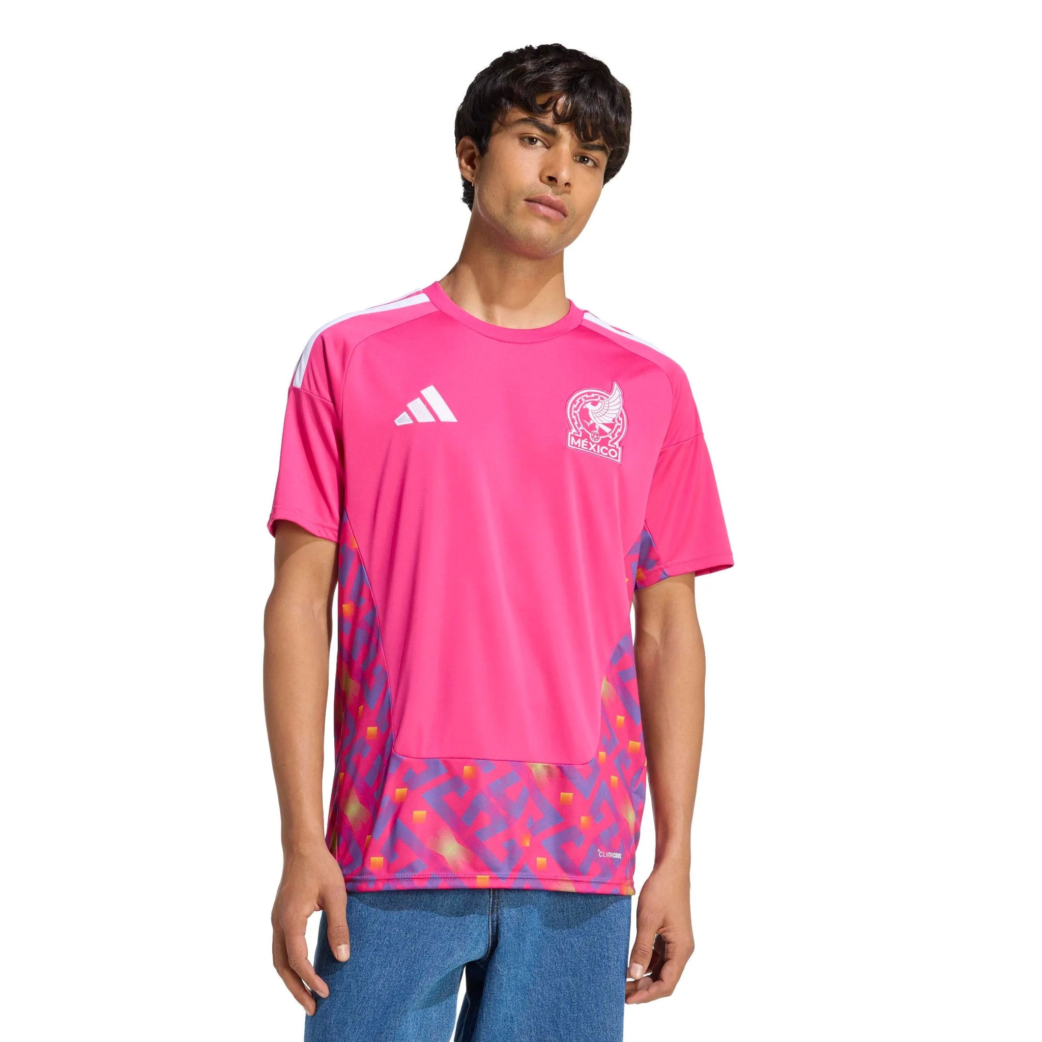 adidas 2026 Mexico Men's Stadium Home Goalkeeper Soccer Jersey (Model - Front)