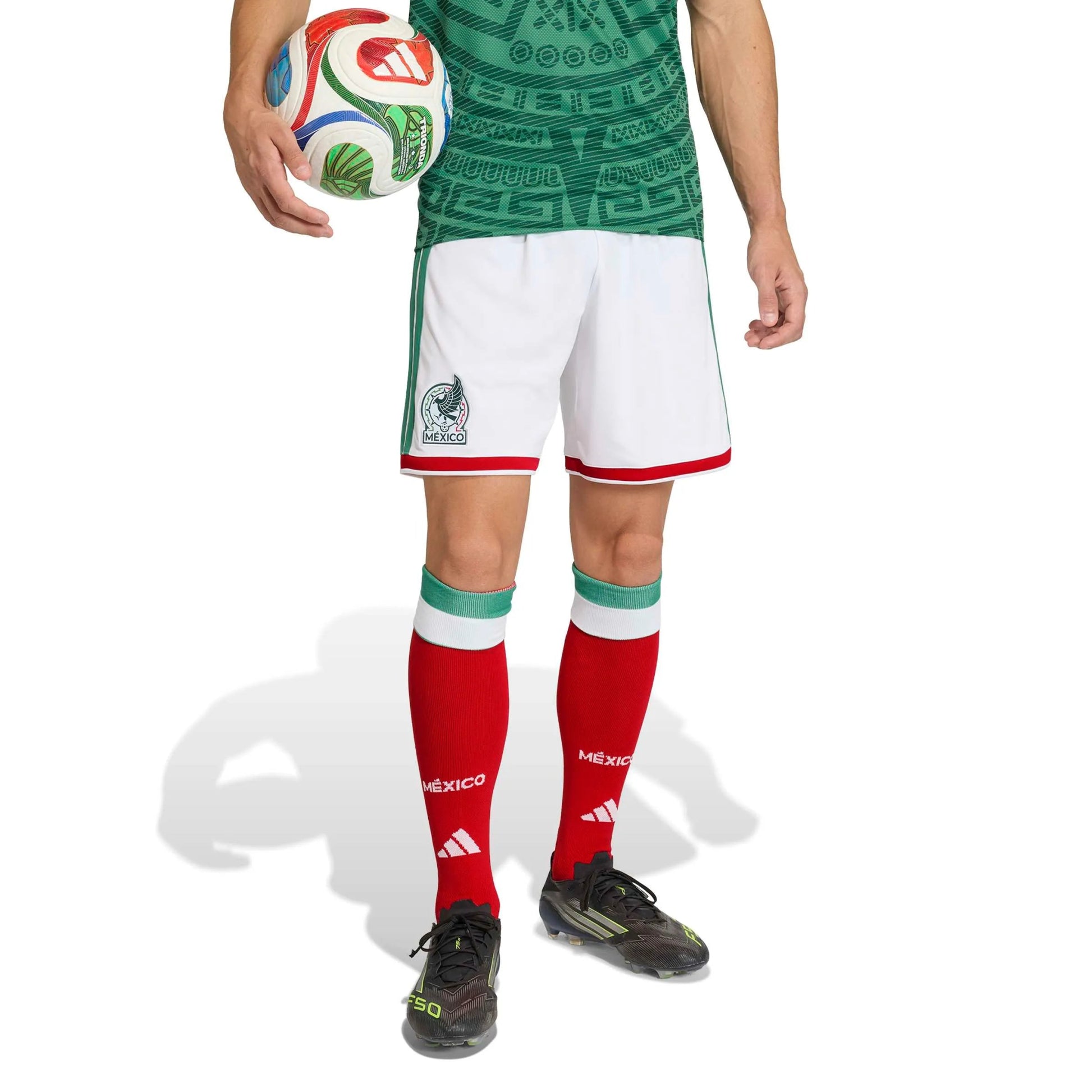 adidas 2026 Mexico Men's Stadium Home Shorts (Model - Front)