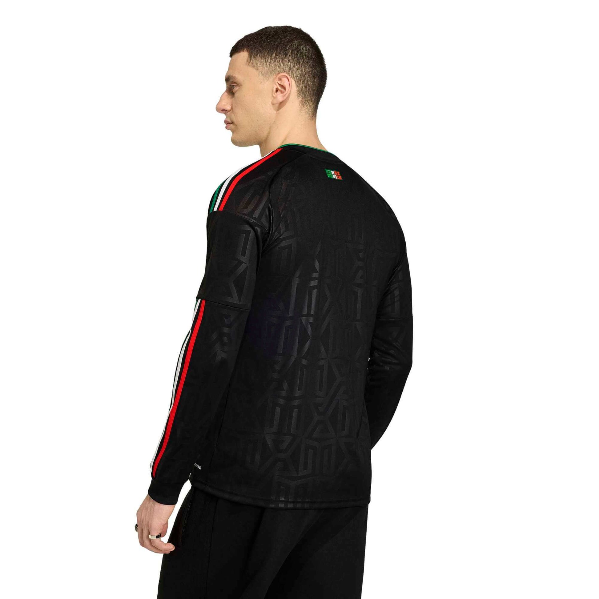 adidas 2026 Mexico Men's Stadium Third Long-Sleeve Soccer Jersey (Model - Back)