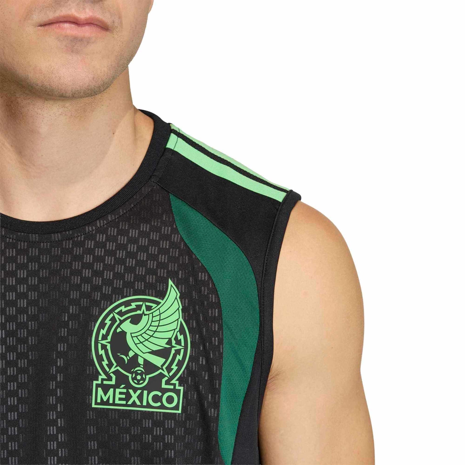 adidas 2026 Mexico Men's Tiro Sleeveless Soccer Jersey (Detail 1)