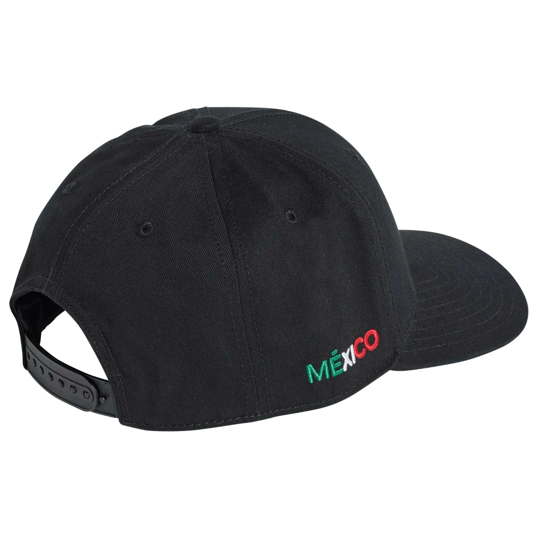 adidas 2026 Mexico Snapback Cap Black (Lateral - Back)