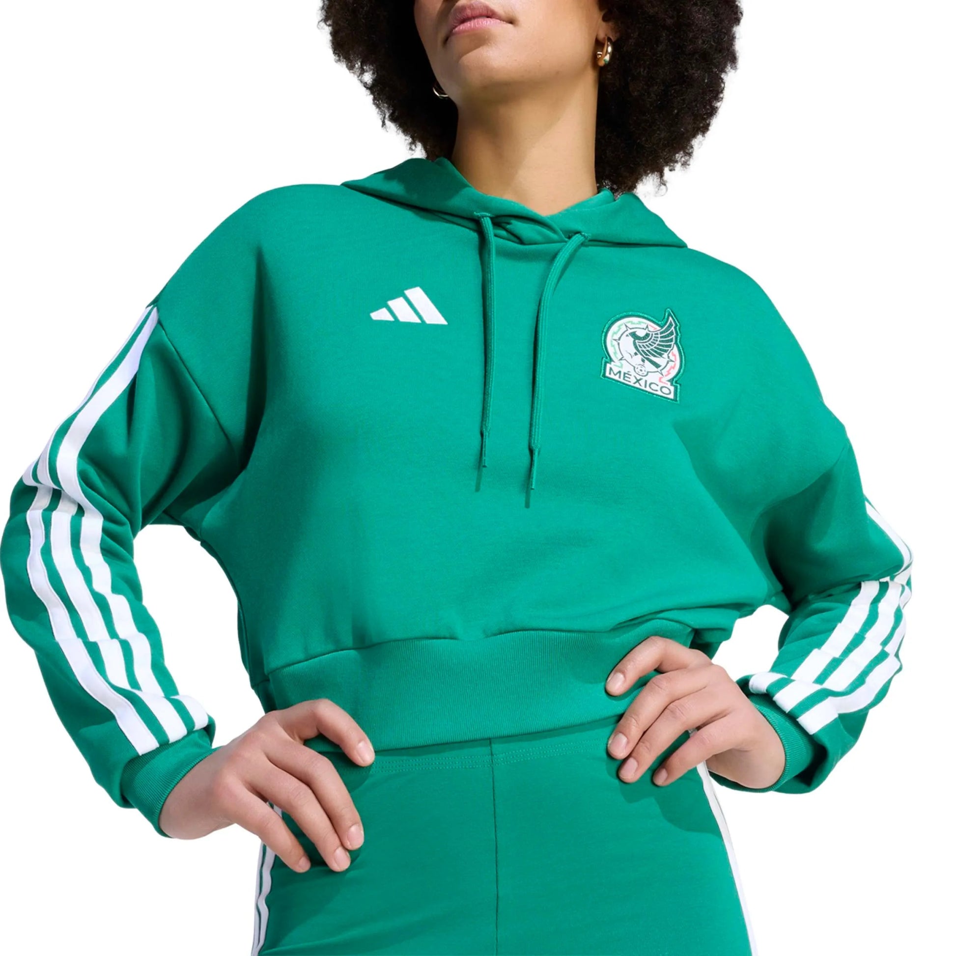 adidas 2026 Mexico Women's DNA Hoodie (Detail 1)