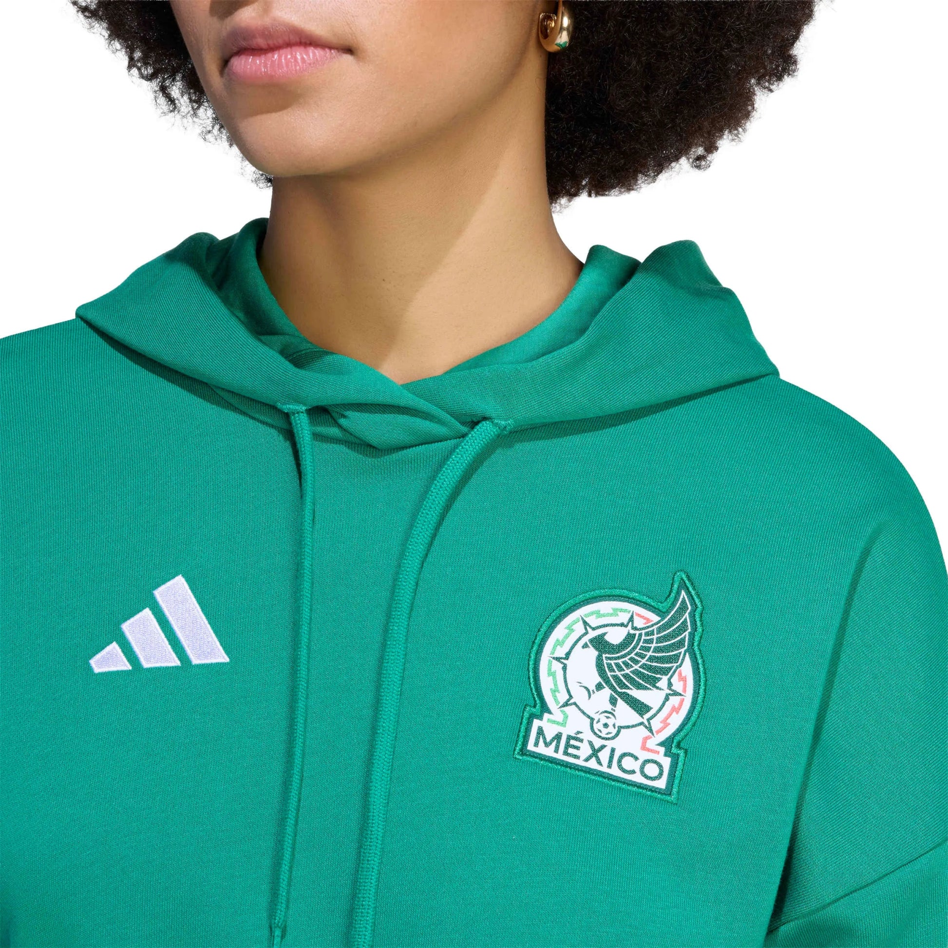 adidas 2026 Mexico Women's DNA Hoodie (Detail 2)