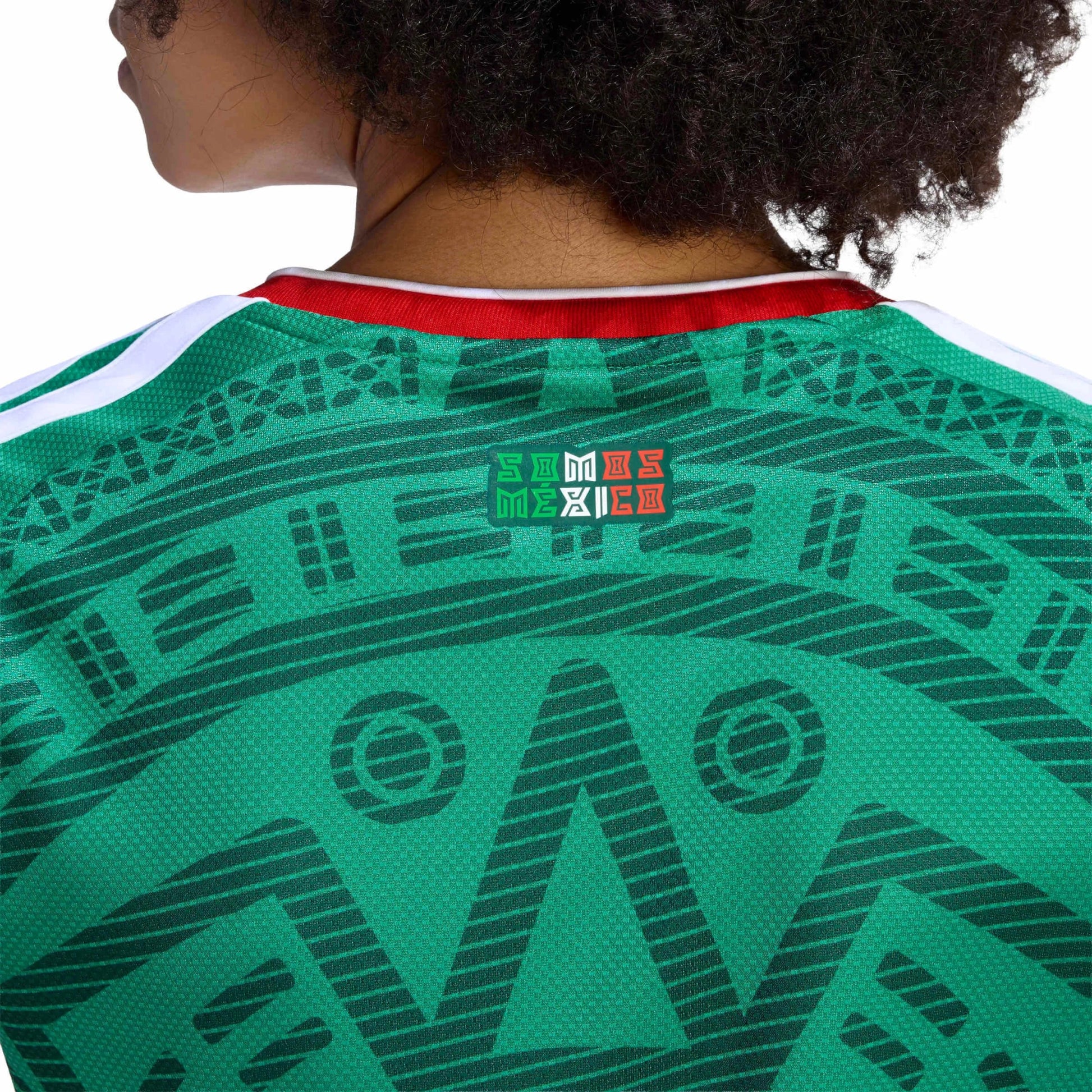 adidas 2026 Mexico Women's Stadium Home Soccer Jersey (Detail 2)