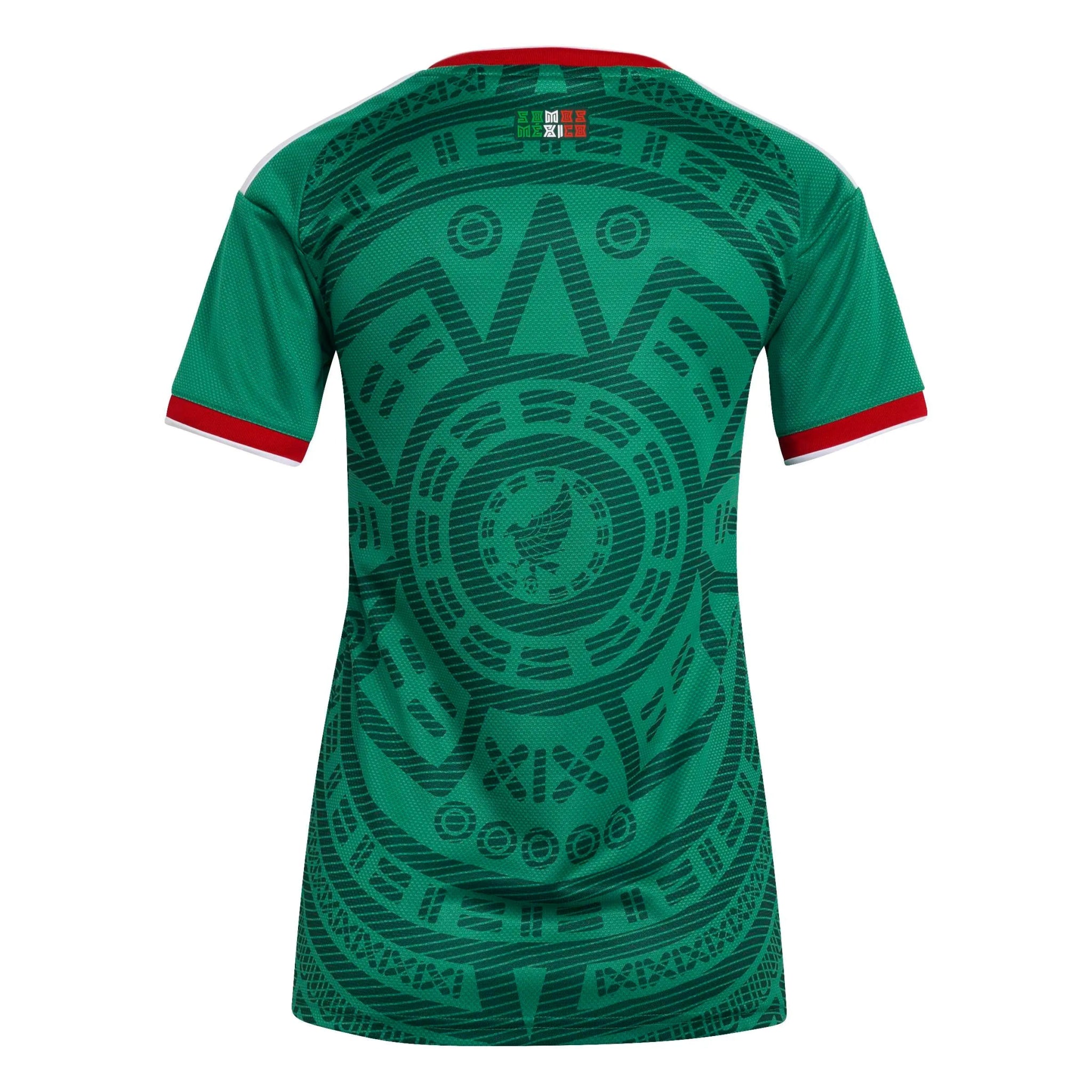 adidas 2026 Mexico Women's Stadium Home Soccer Jersey (Back)