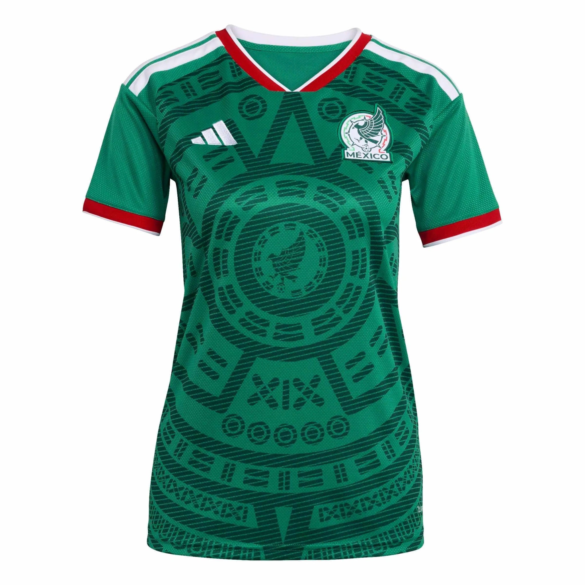 adidas 2026 Mexico Women's Stadium Home Soccer Jersey (Front)