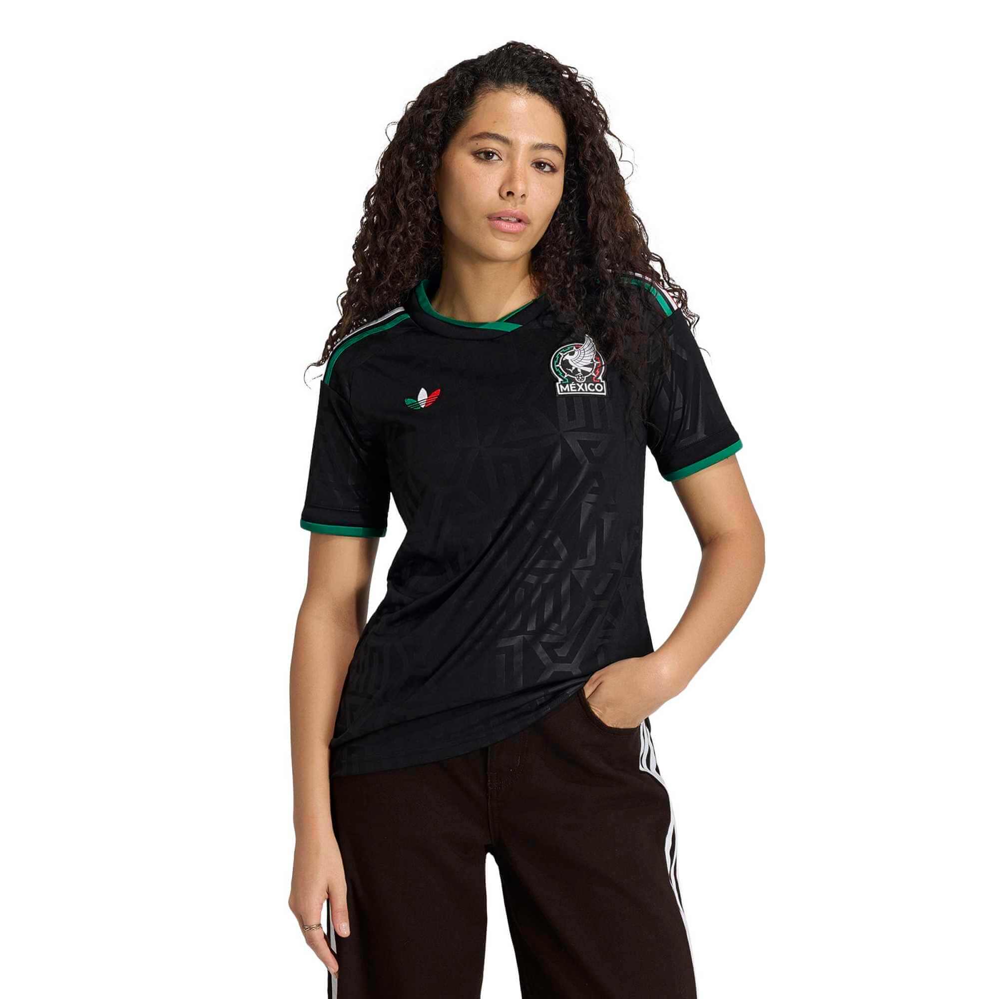 adidas 2026 Mexico Women's Stadium Third Soccer Jersey (Model - Front)