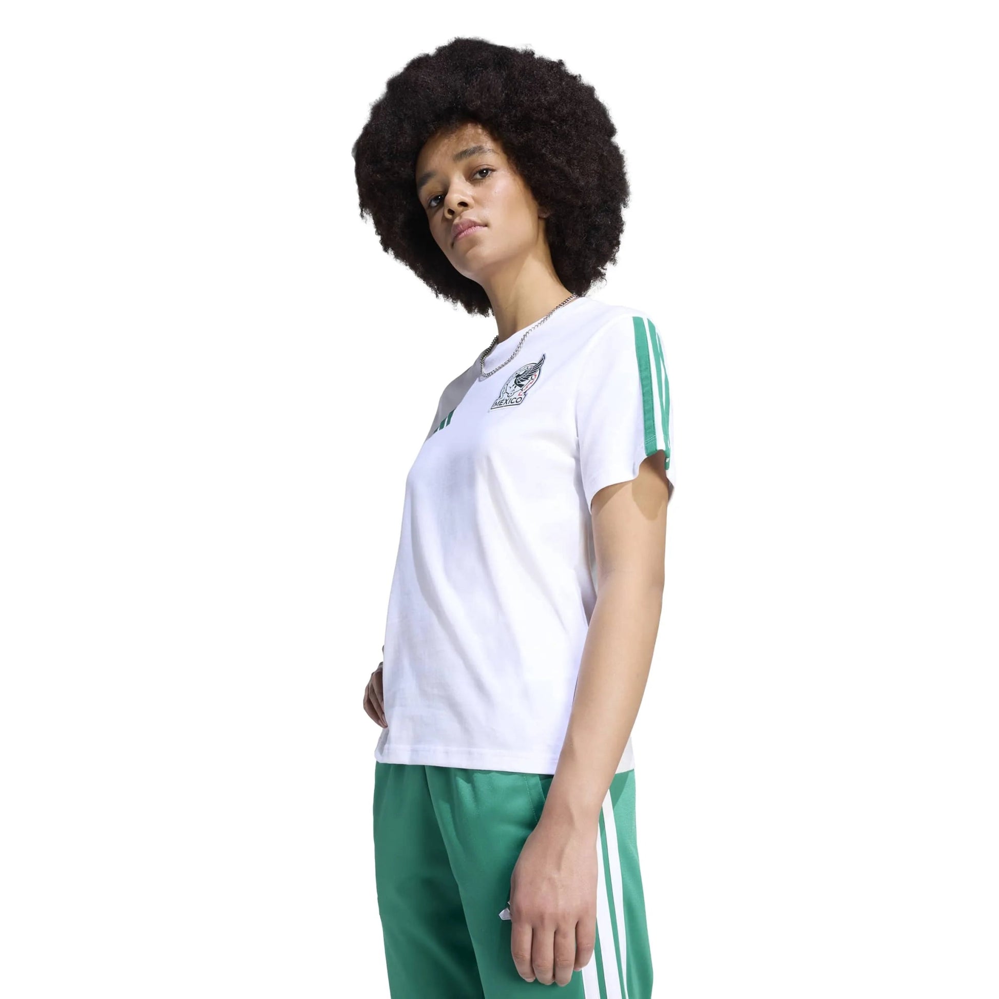 adidas 2026 Mexico Women's Tee (Model - Side)