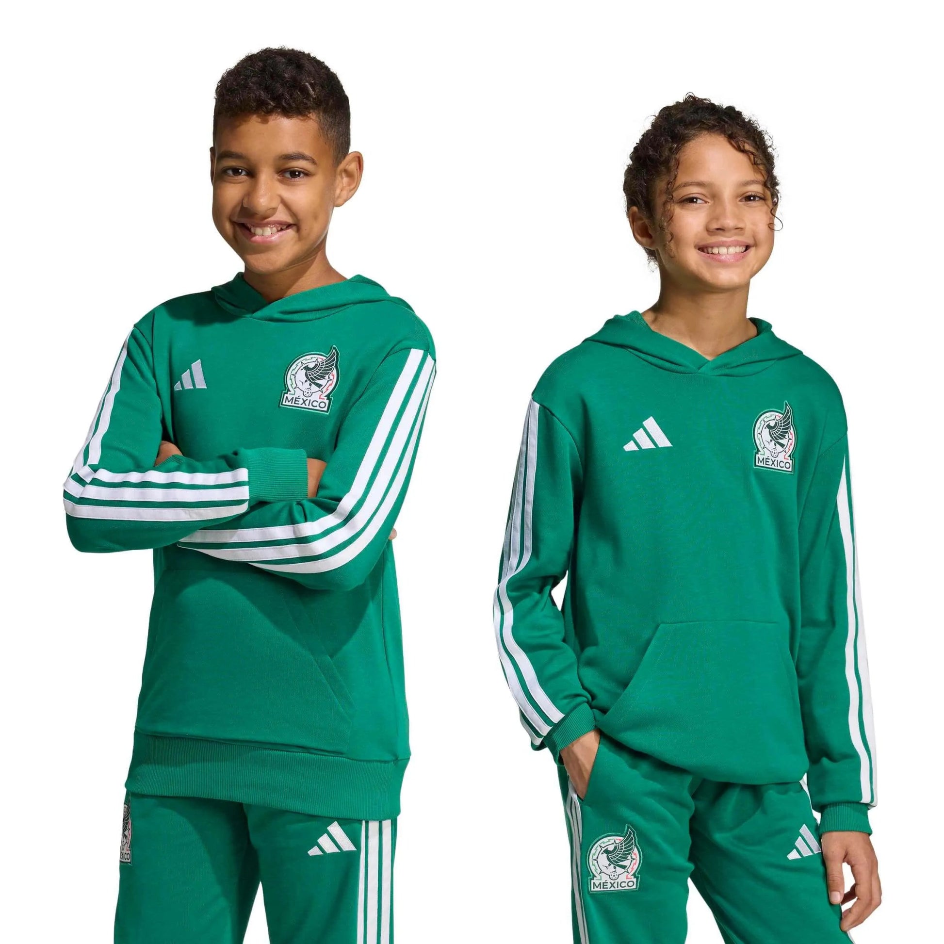 adidas 2026 Mexico Youth Hoodie (Models - Front)