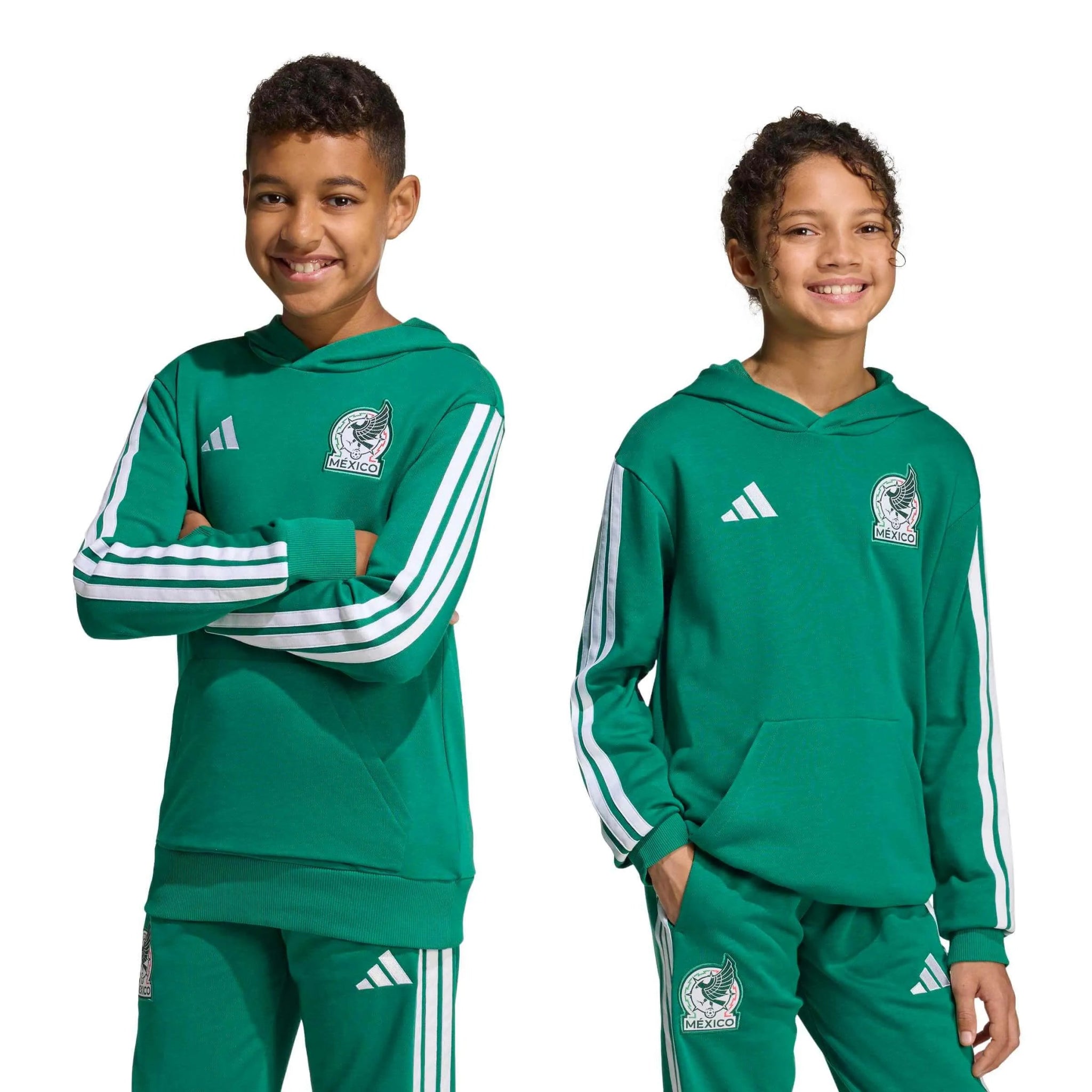 adidas 2026 Mexico Youth Hoodie (Models - Front)