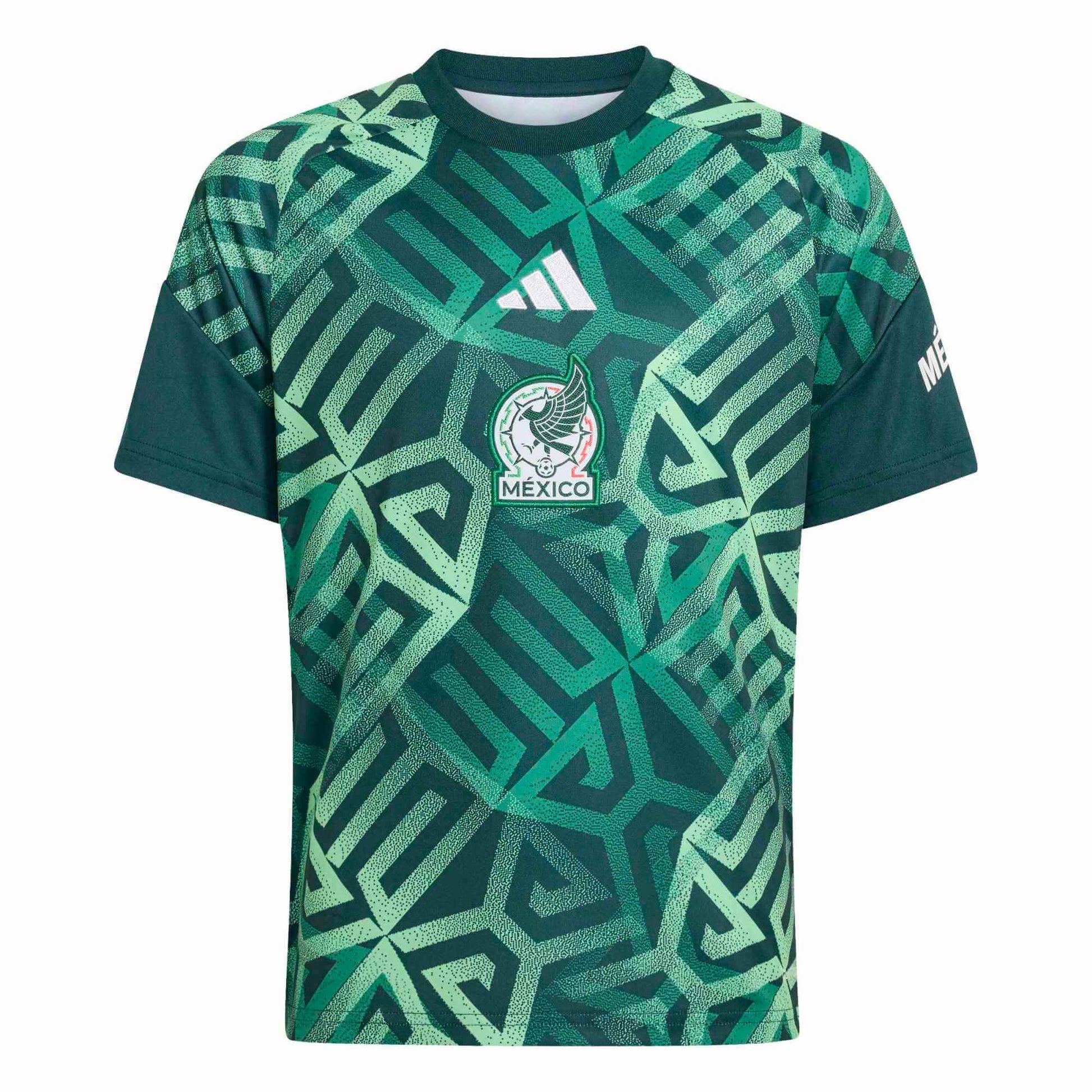 adidas 2026 Mexico Youth Pre-Match Soccer Jersey (Front)