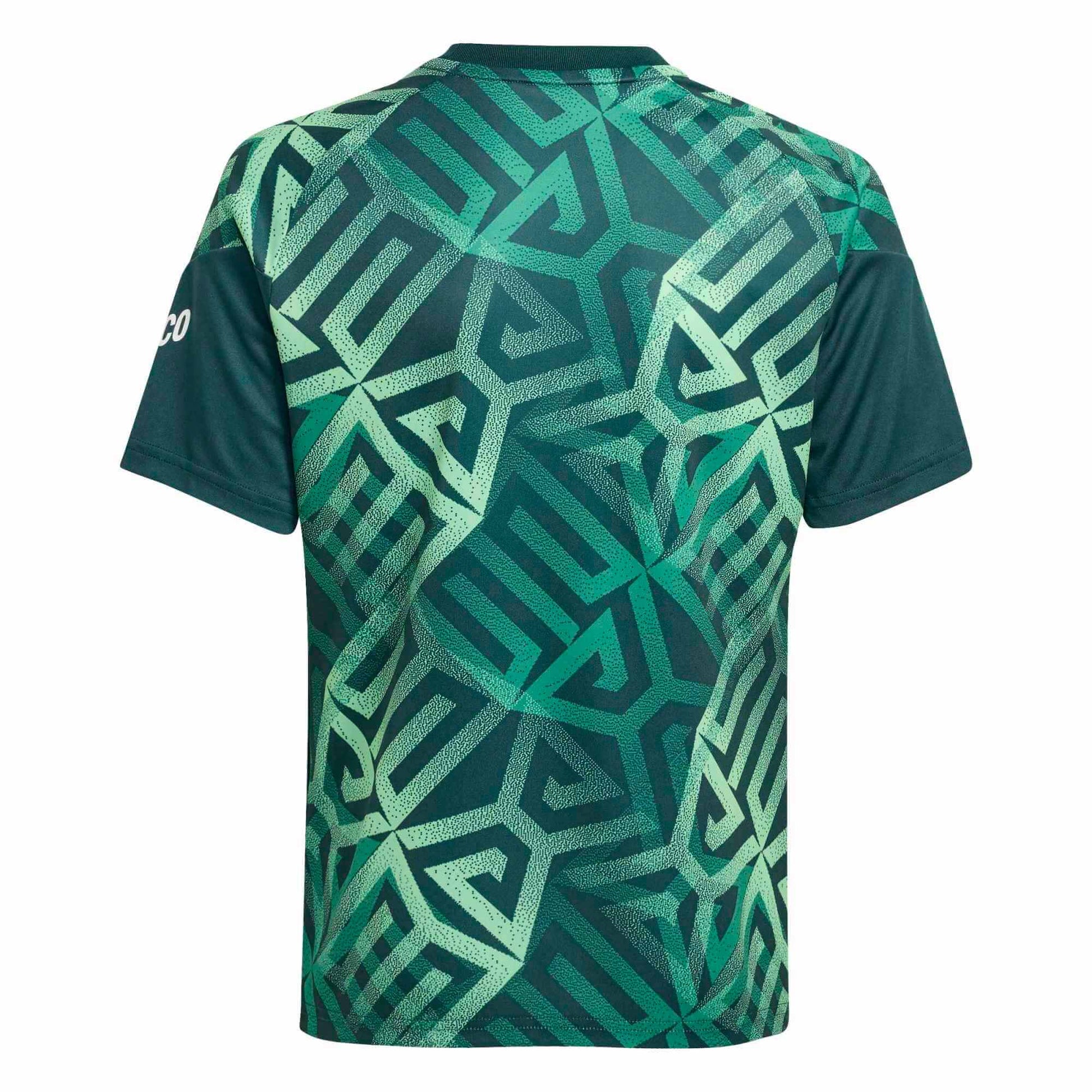 adidas 2026 Mexico Youth Pre-Match Soccer Jersey (Back)