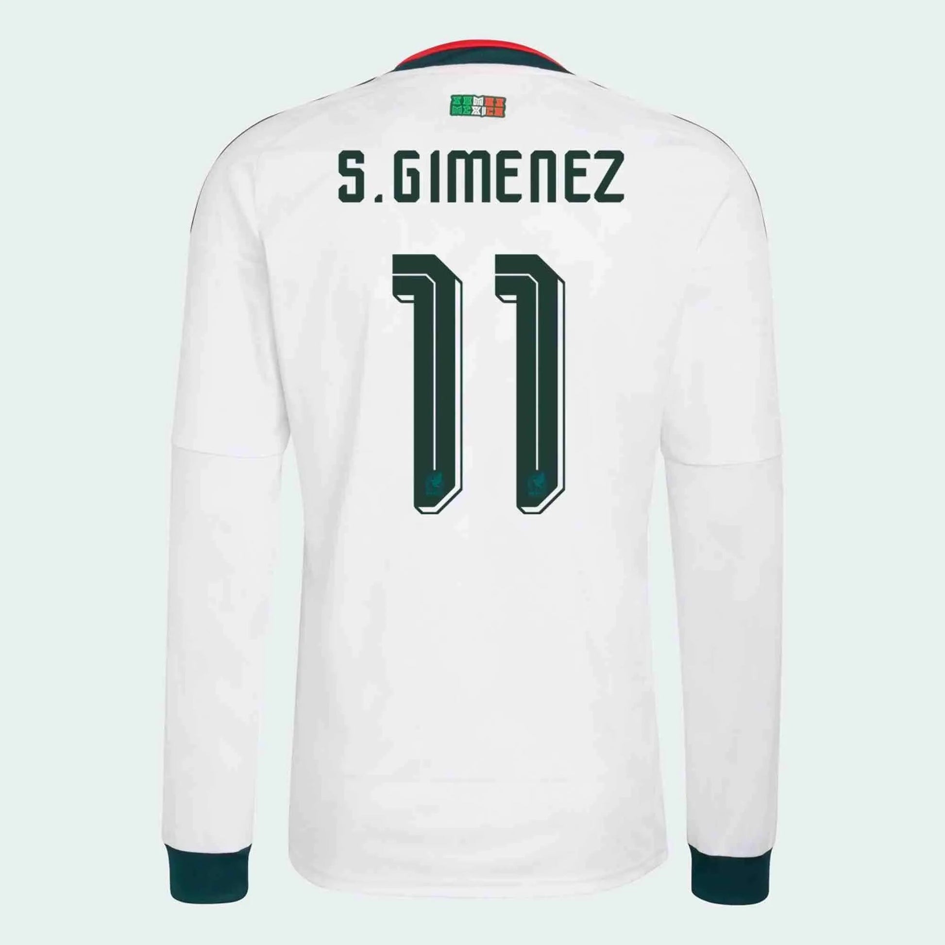 adidas 2026 Mexico Youth Stadium Away Long-Sleeve Soccer Jersey