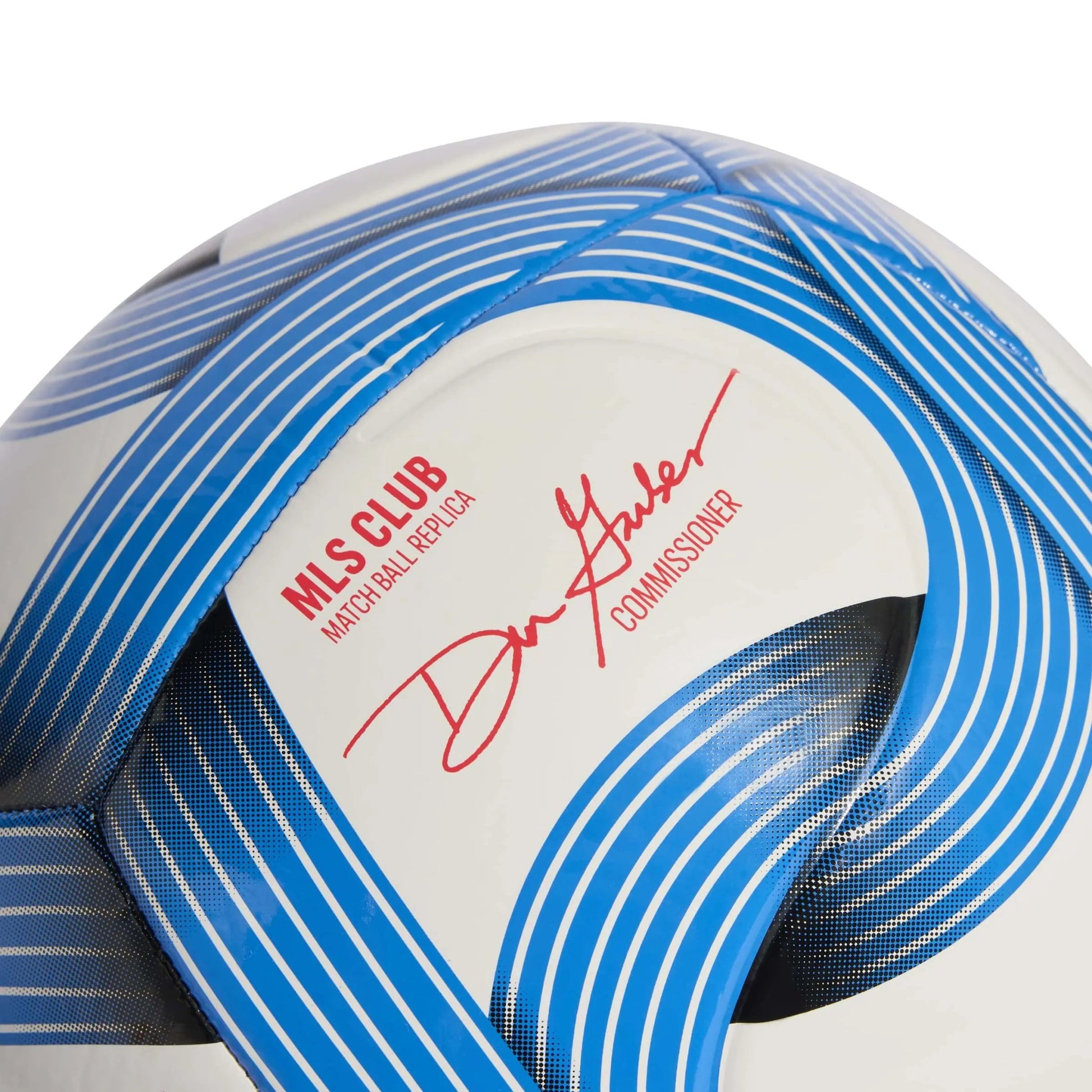 adidas 2026 MLS Club Soccer Ball White - Glory Blue - Lucid Red (Detail 1)