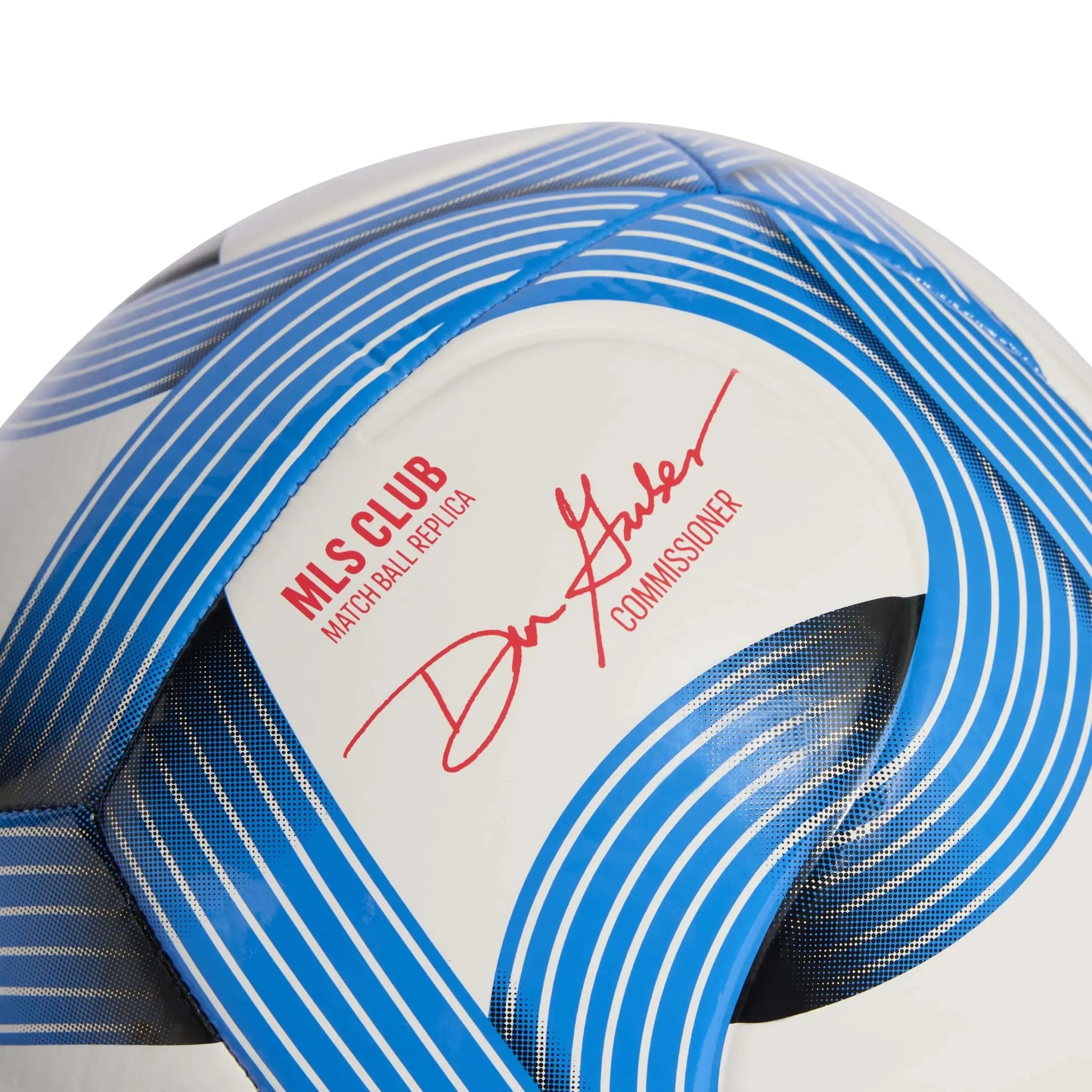adidas 2026 MLS Club Soccer Ball White - Glory Blue - Lucid Red (Detail 1)