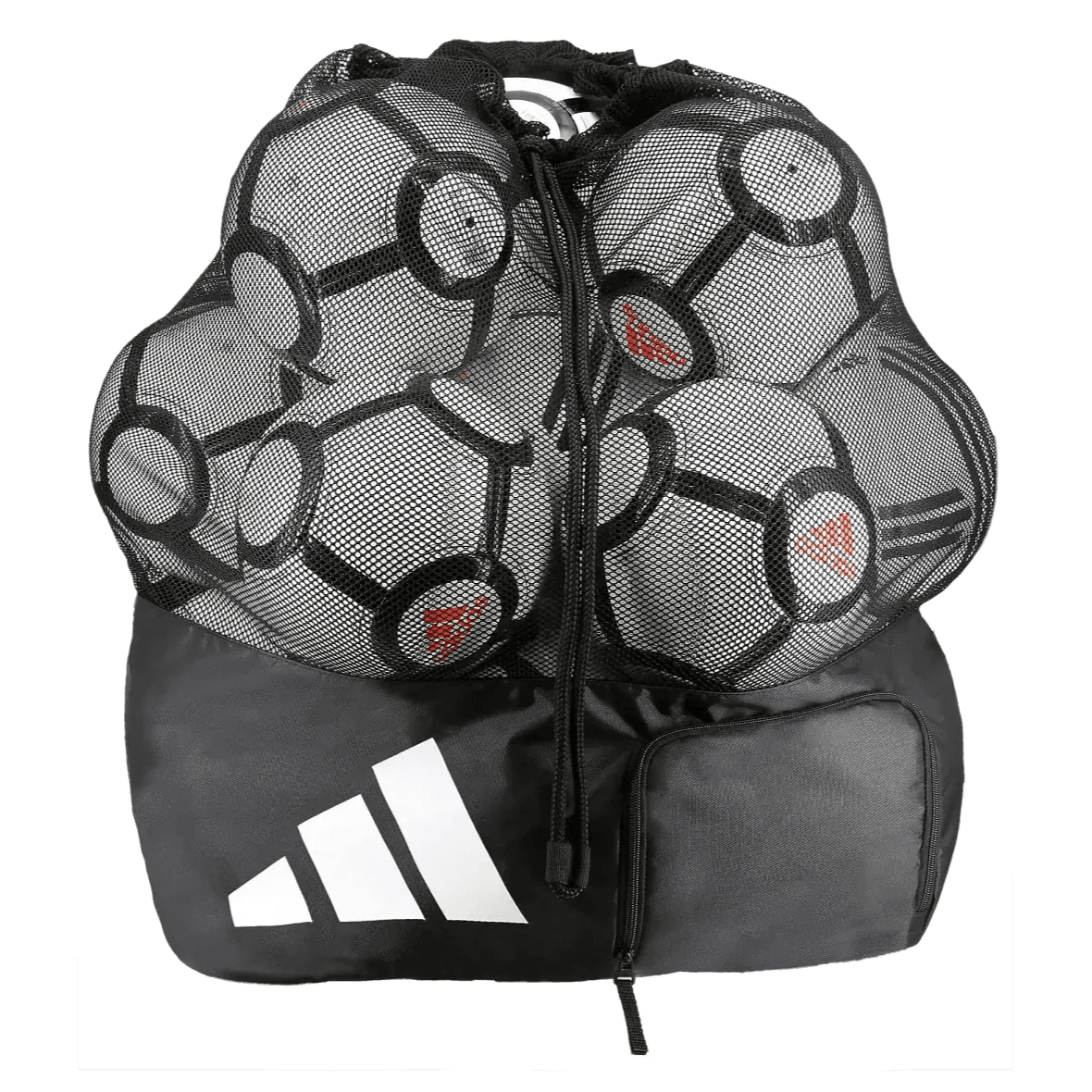 adidas 2026 MLS Club Soccer Ball White / Glory Blue / Lucid Red Size 4 (10 Ball & Bag Bundle)