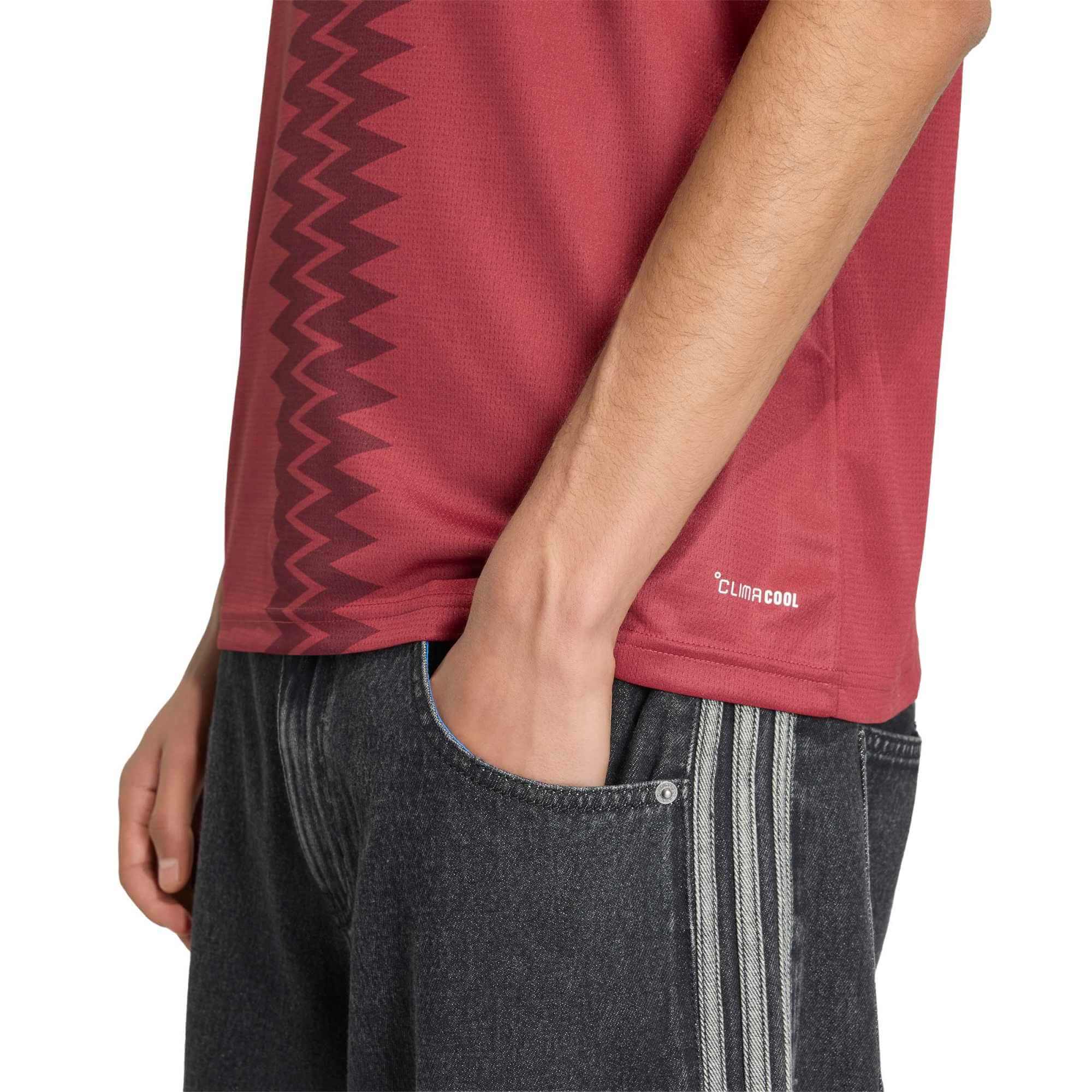 adidas 2026 Qatar Men's Stadium Home Soccer Jersey (Detail 2)