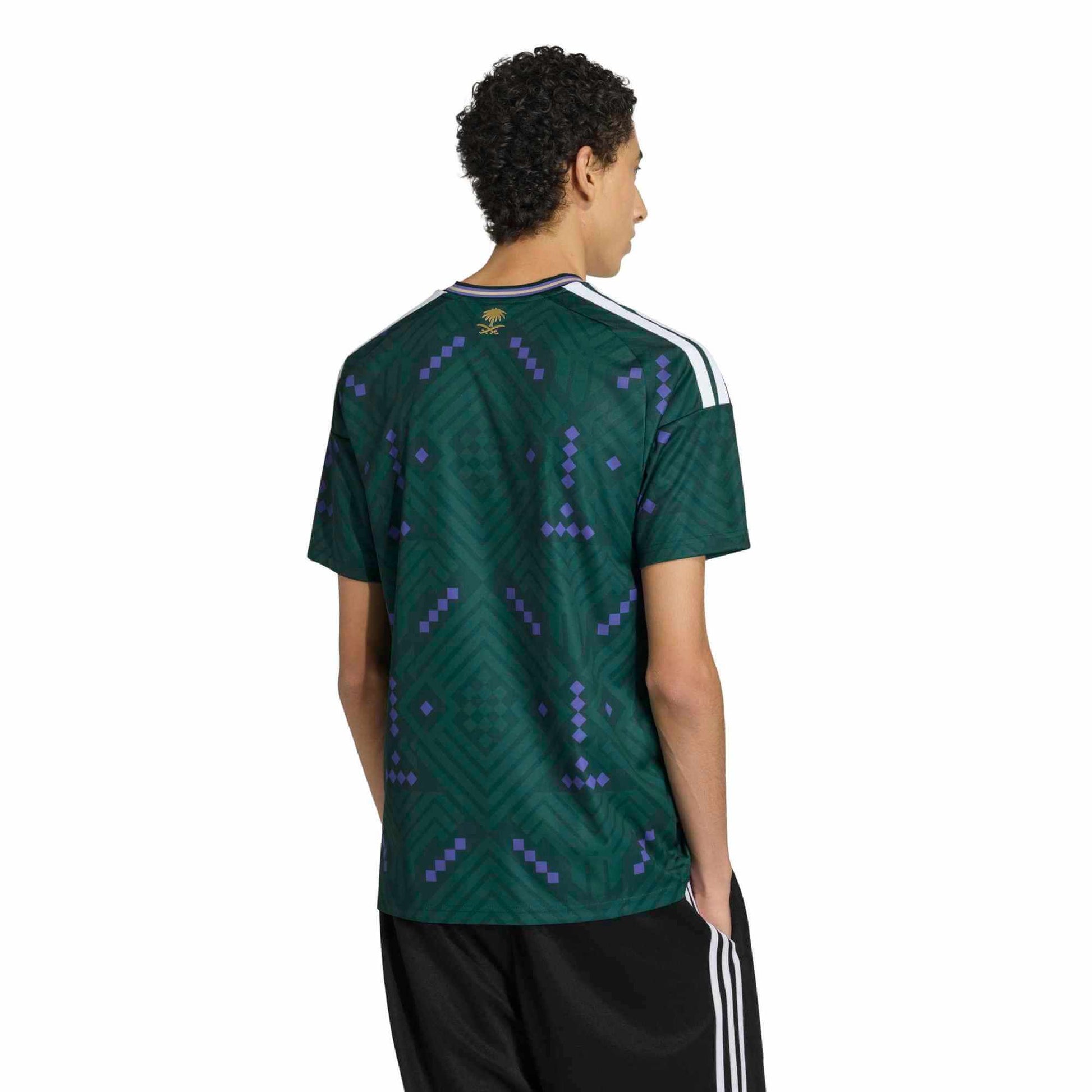 adidas 2026 Saudi Arabia Men's Stadium Home Soccer Jersey (Model - Back)