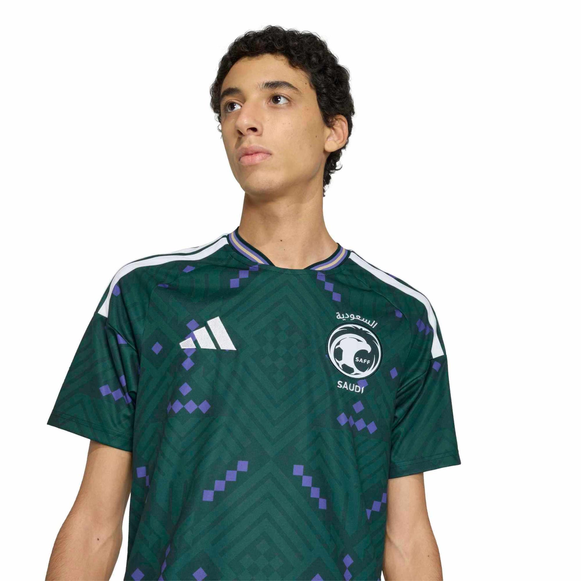 adidas 2026 Saudi Arabia Men's Stadium Home Soccer Jersey (Detail 1)
