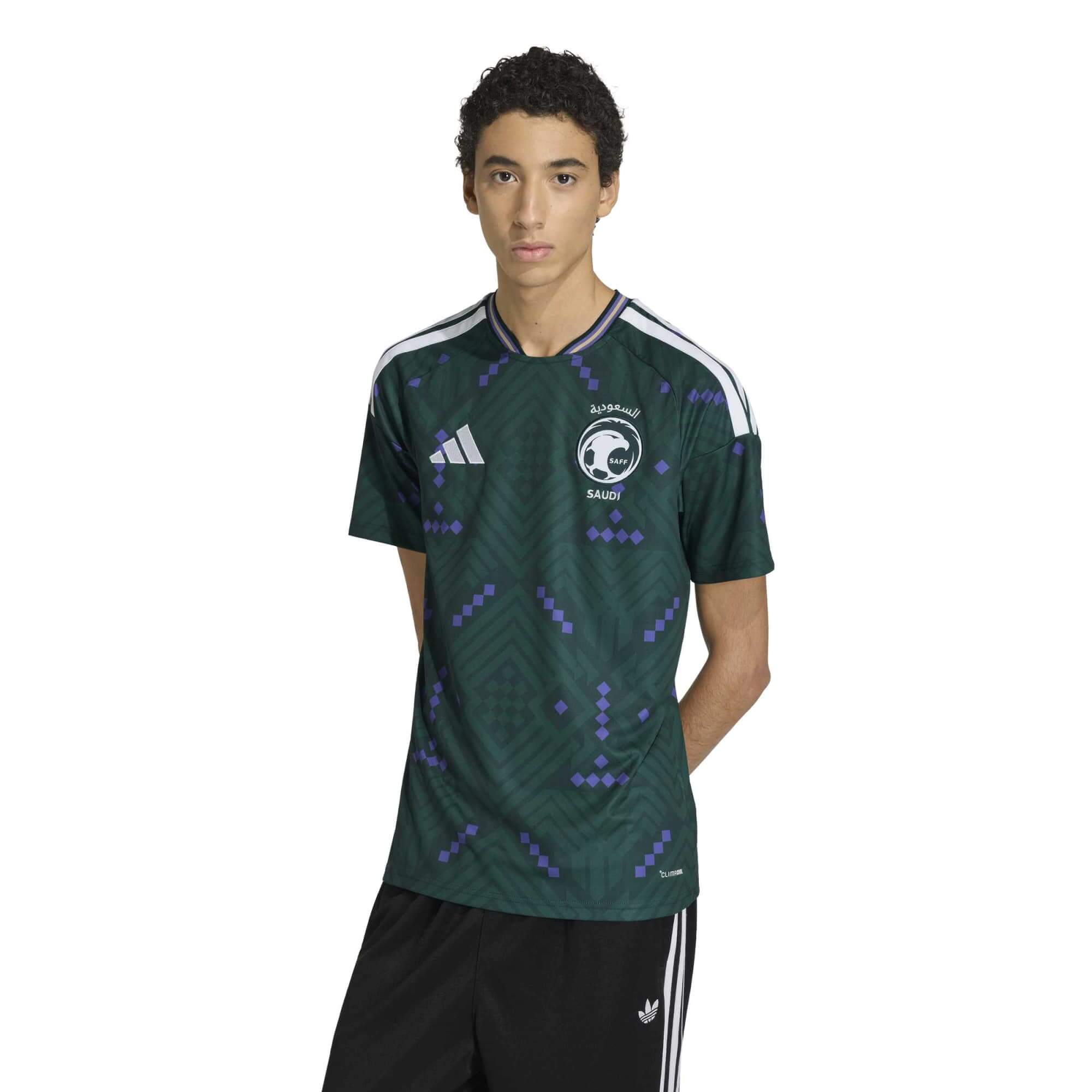 adidas 2026 Saudi Arabia Men's Stadium Home Soccer Jersey (Model - Front)