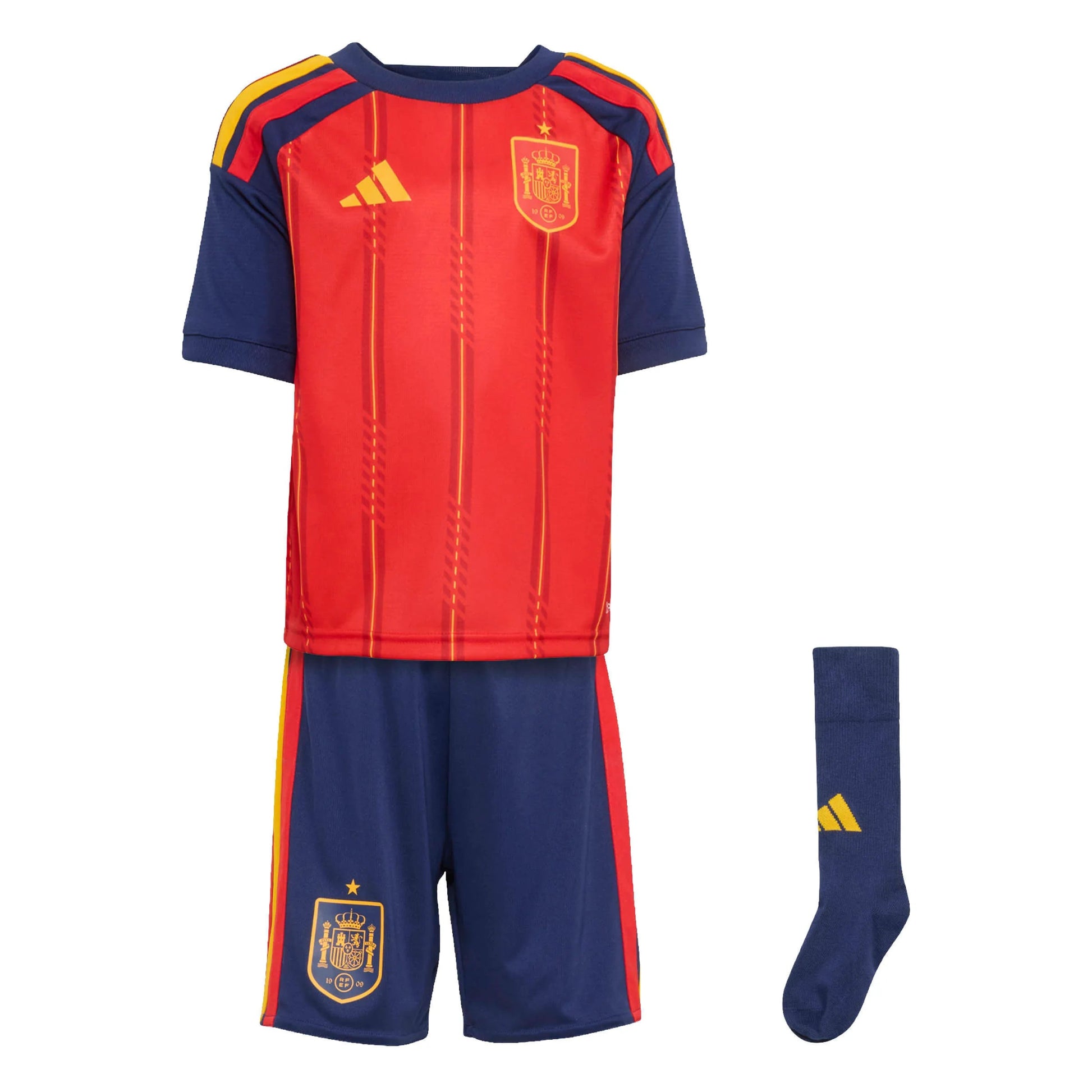 adidas 2026 Spain Kid's Home Mini Kit (Set - Front)