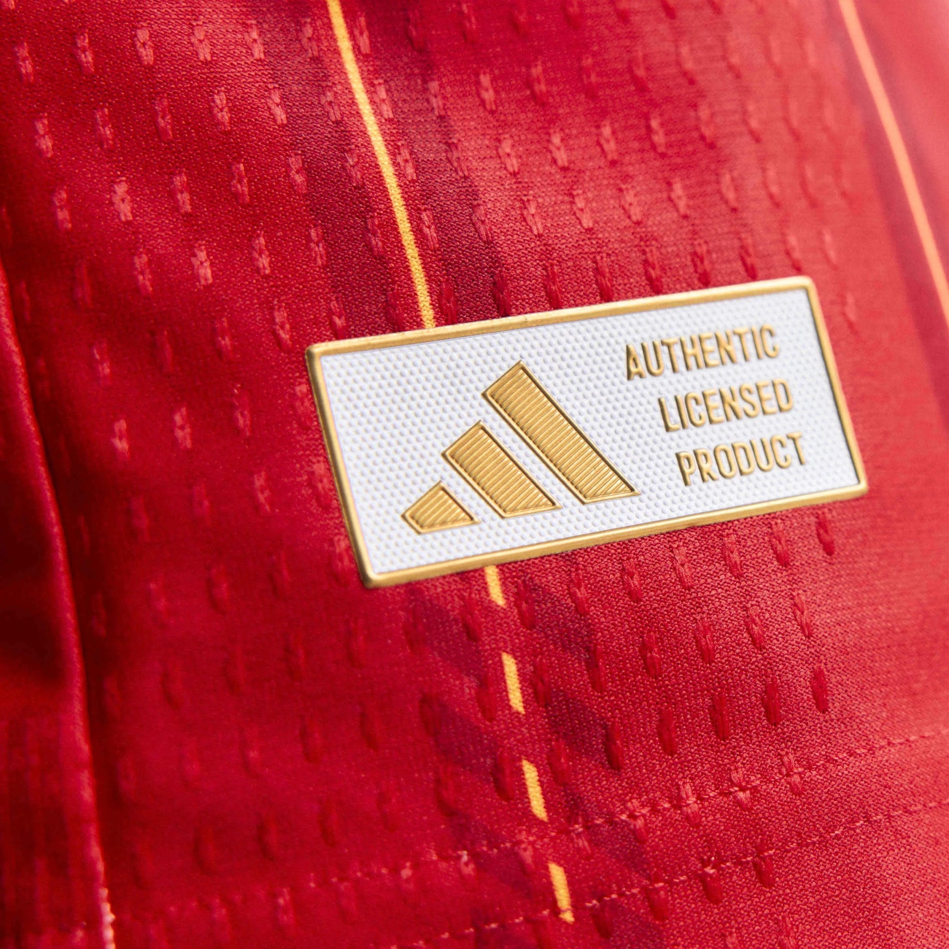 adidas 2026 Spain Men's Authentic Home Long-Sleeve Soccer Jersey (Detail 7)