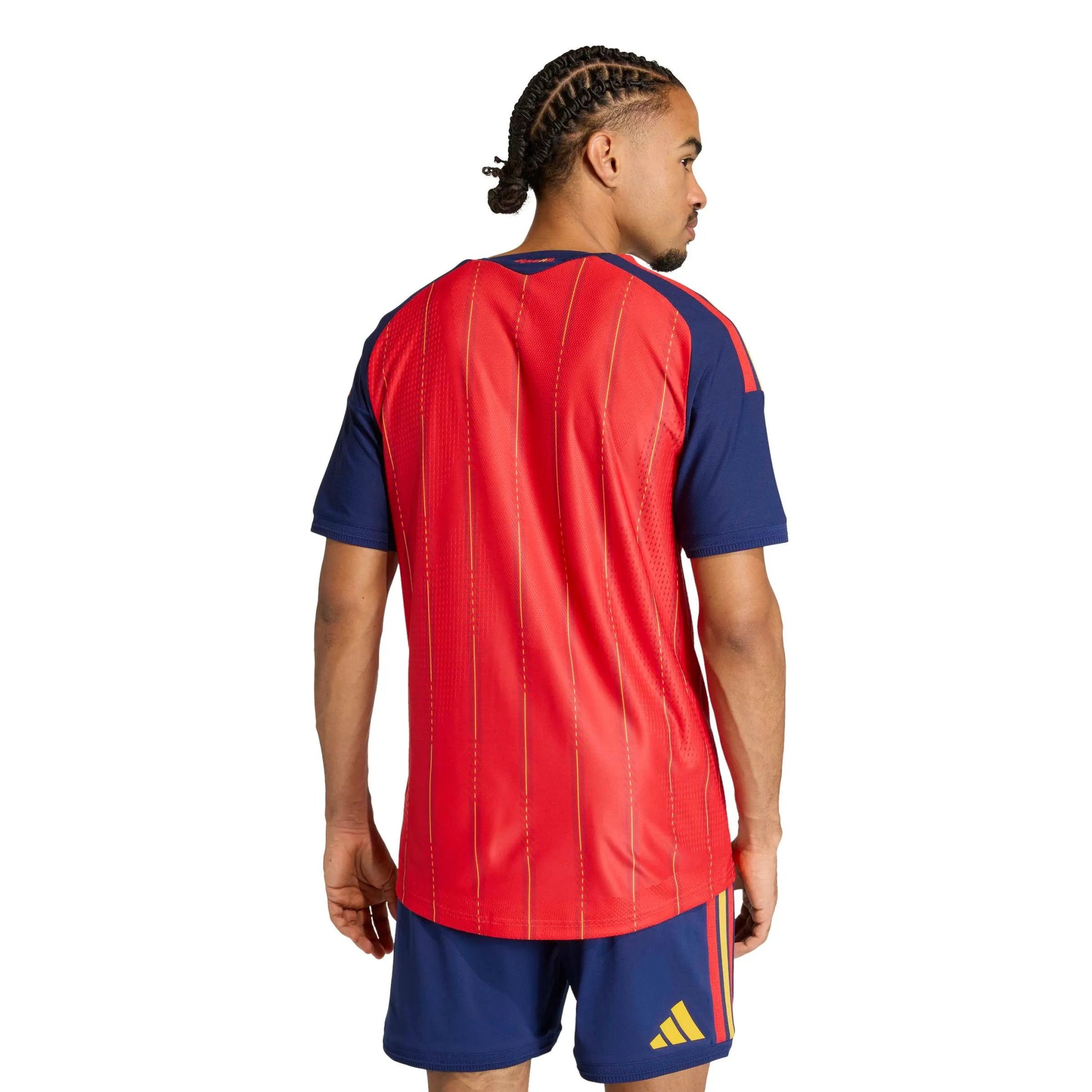 adidas 2026 Spain Men's Authentic Home Soccer Jersey (Model - Back)