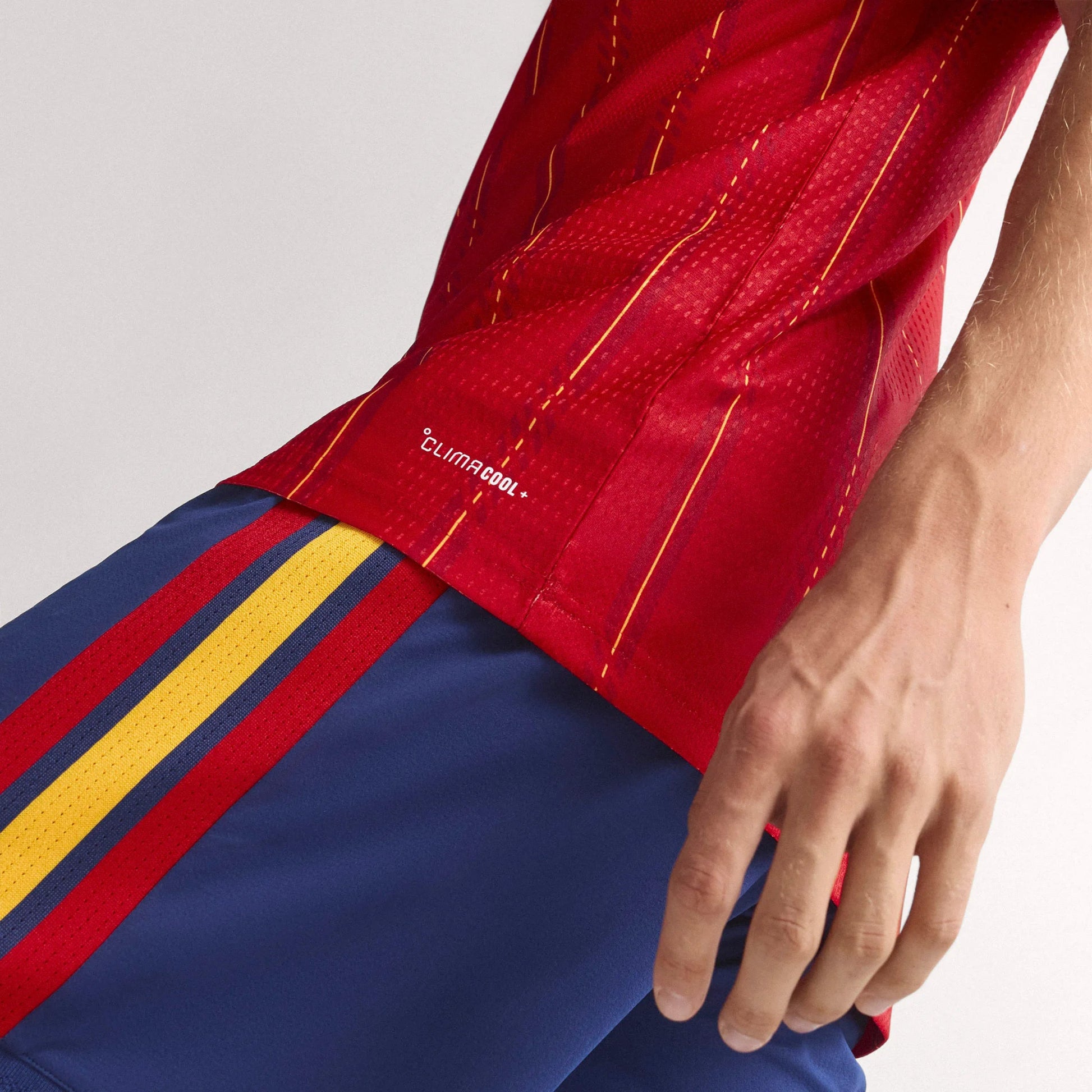 adidas 2026 Spain Men's Authentic Home Soccer Jersey (Detail 5)