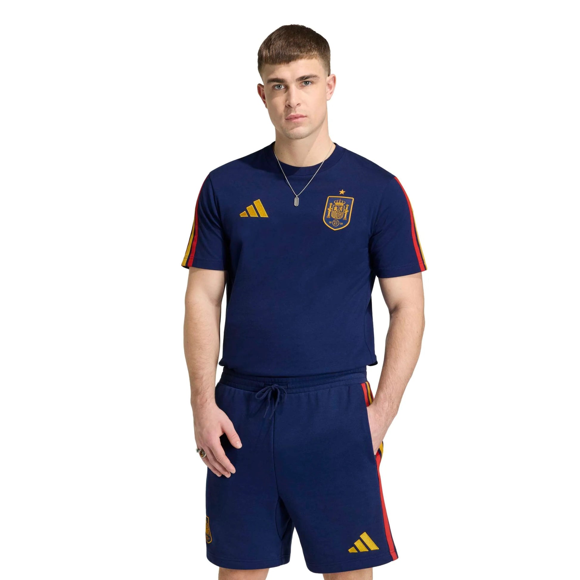 adidas 2026 Spain Men's DNA Tee (Model - Front)