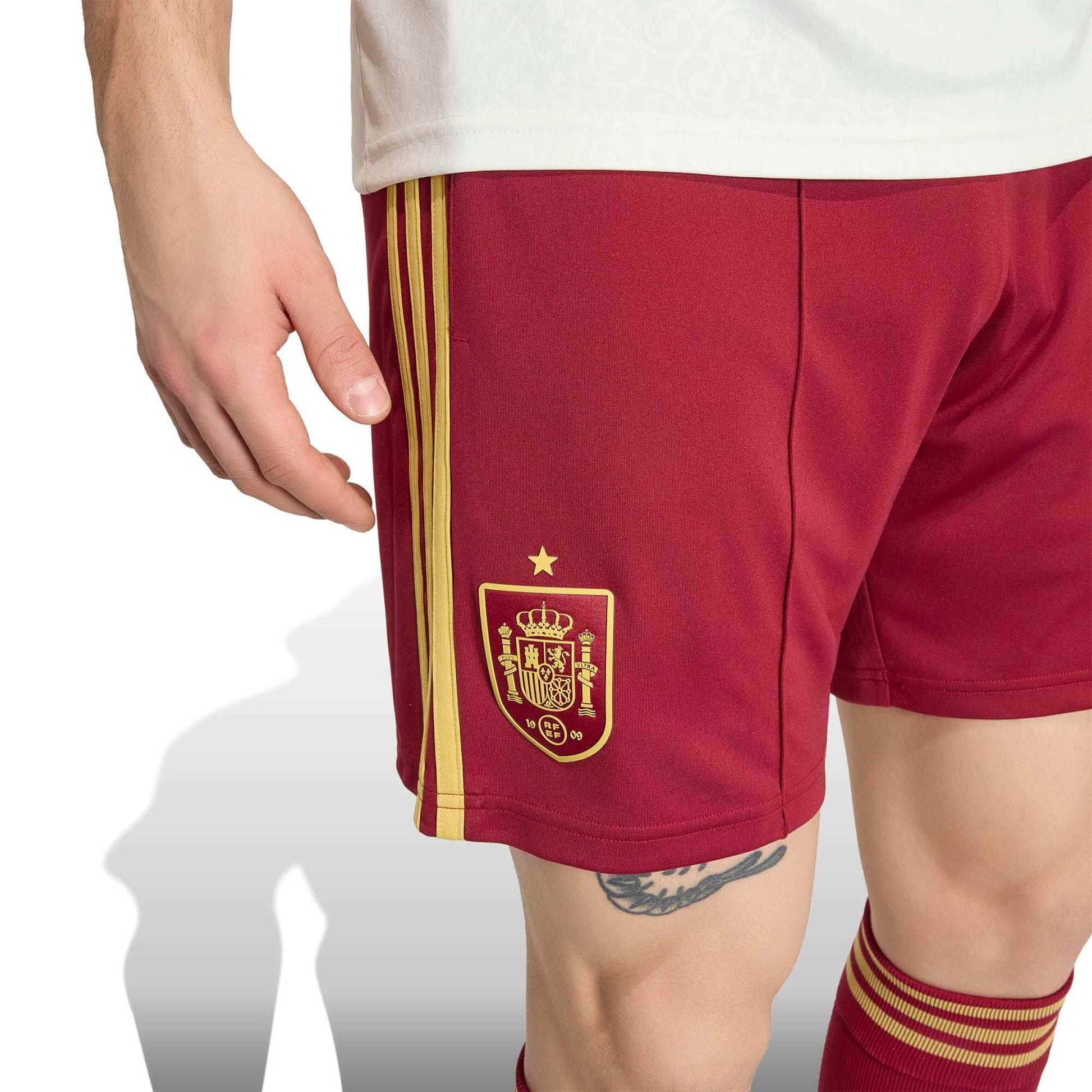 adidas 2026 Spain Men's Stadium Away Shorts (Detail 1)