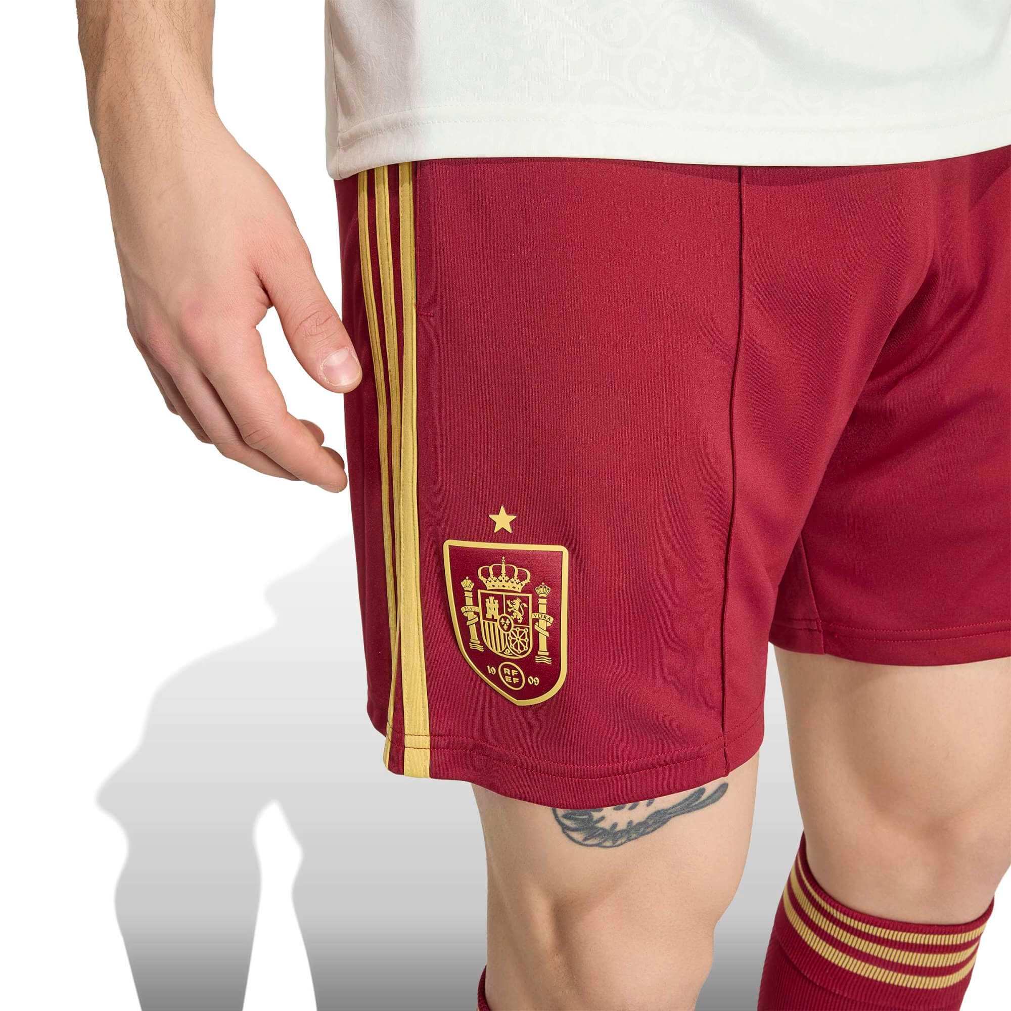 adidas 2026 Spain Men's Stadium Away Shorts (Detail 1)
