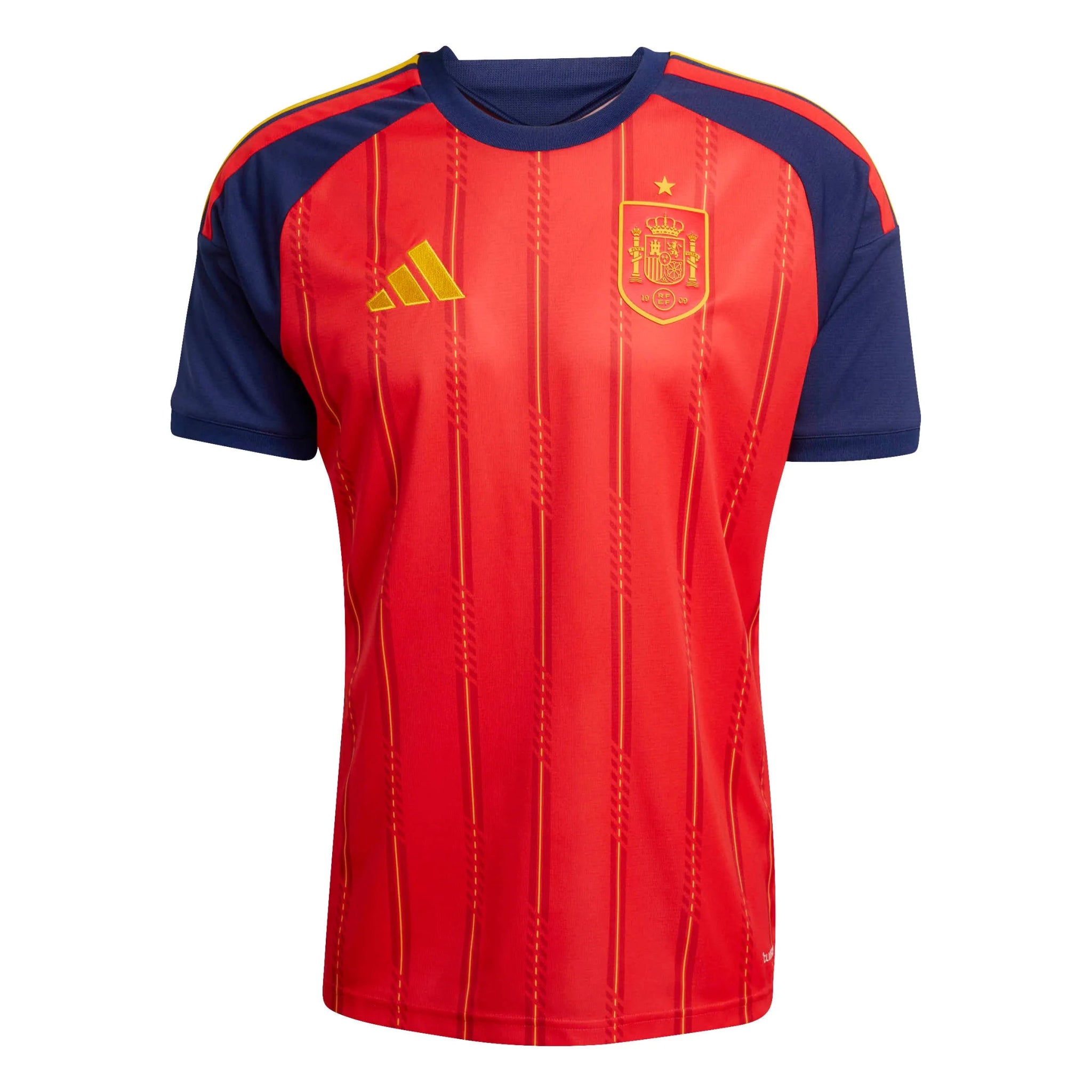 adidas 2026 Spain Men's Stadium Home Soccer Jersey (Front)