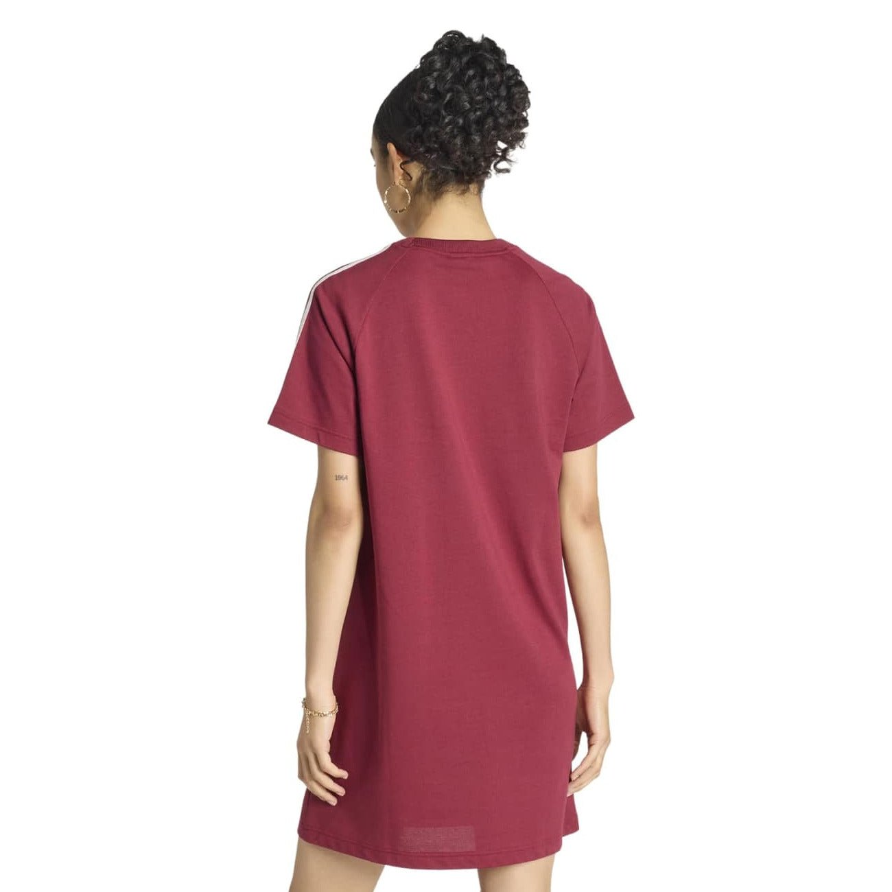 red adidas t shirt dress Women's adidas 3 STRIPES Dress (SLIM)