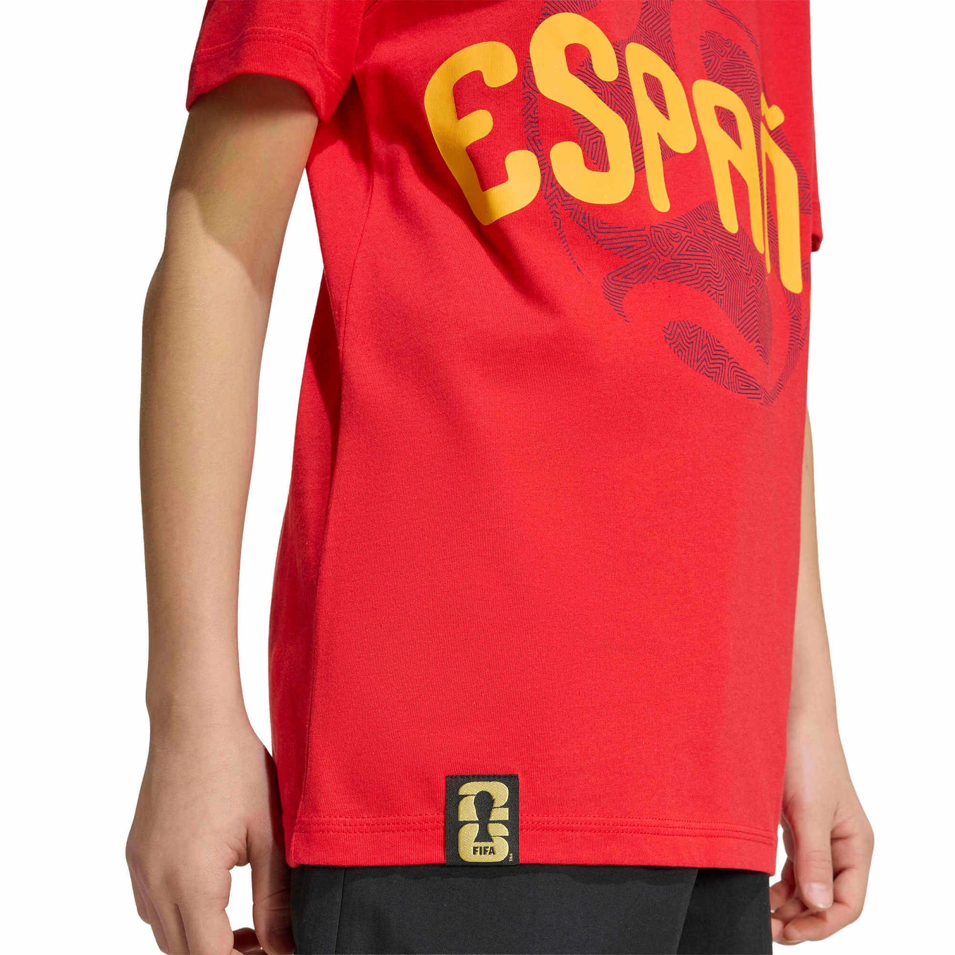 adidas 2026 Spain Youth Graphic Tee (Detail 2)