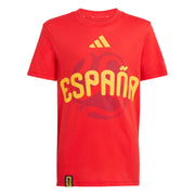 adidas 2026 Spain Youth Graphic Tee (Front)
