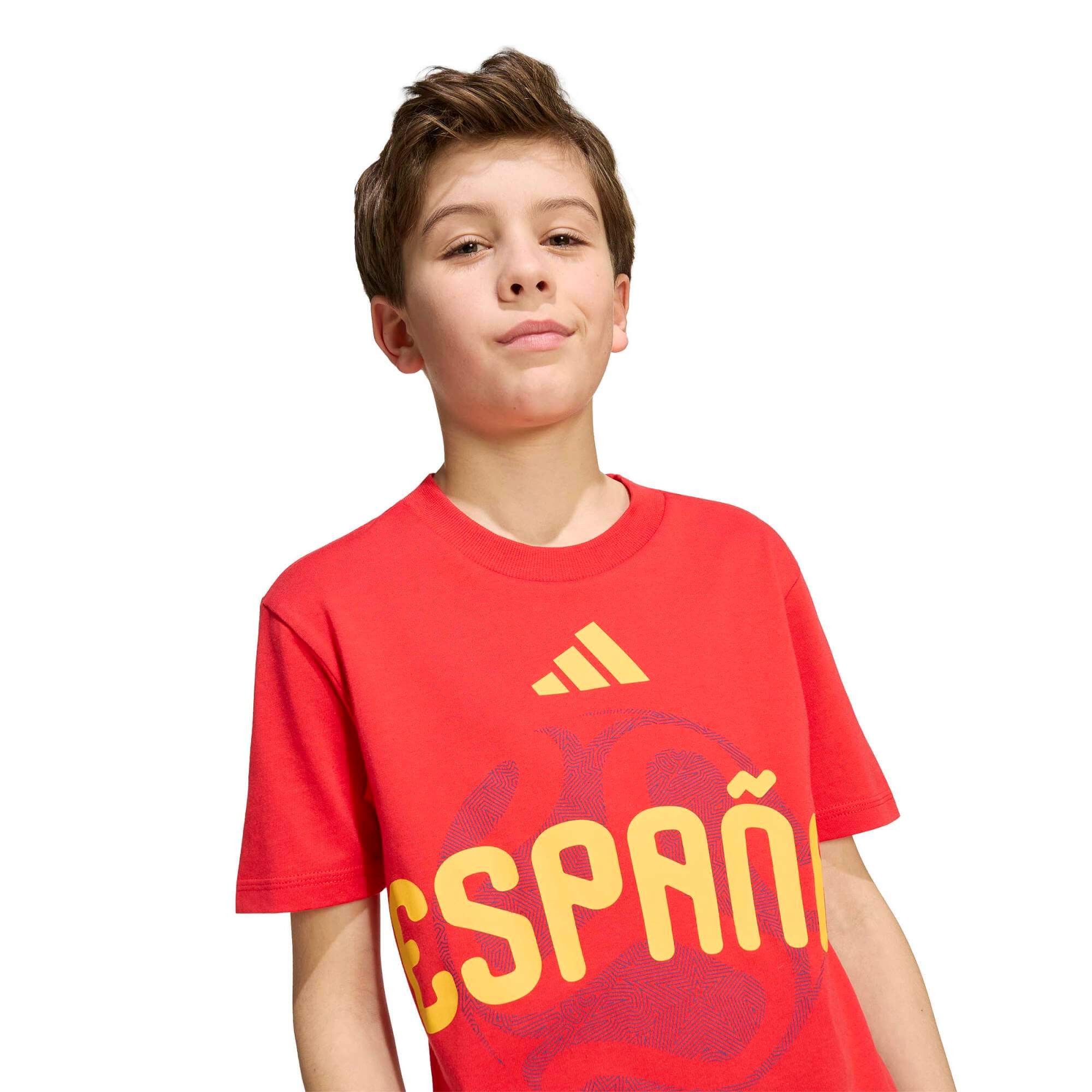 adidas 2026 Spain Youth Graphic Tee (Detail 1)