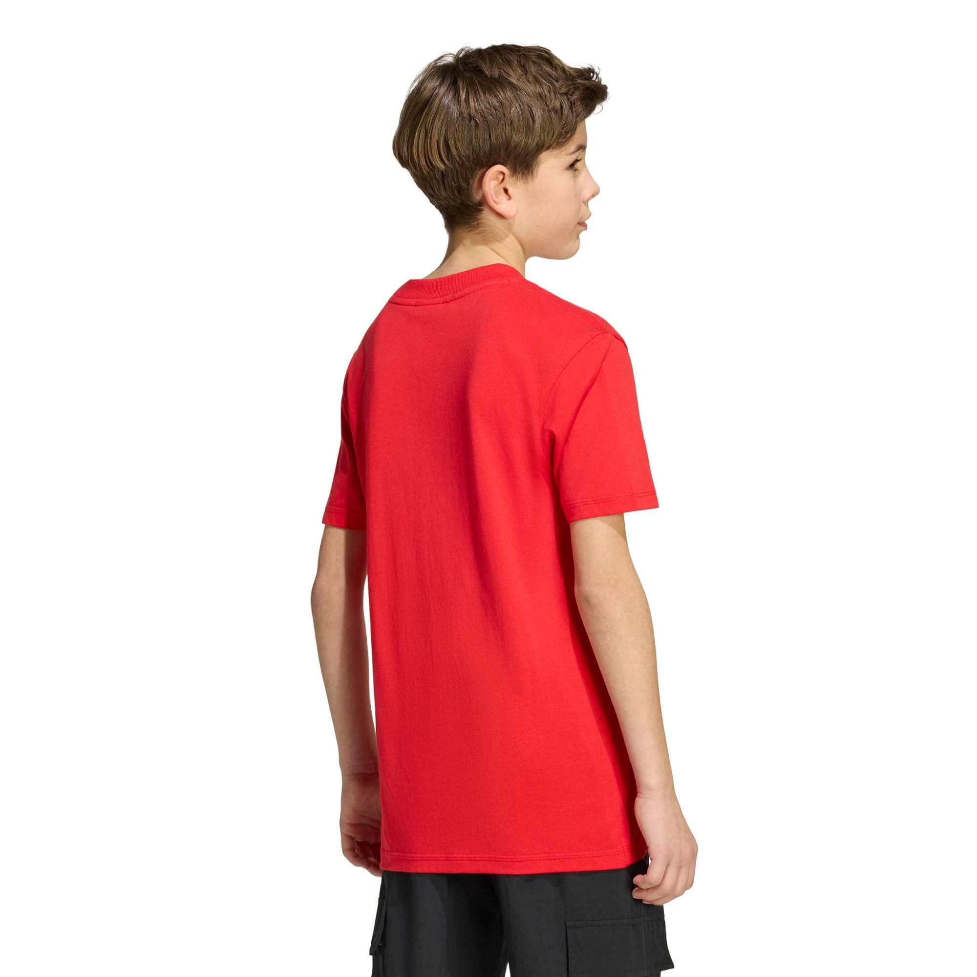 adidas 2026 Spain Youth Graphic Tee (Model - Back)