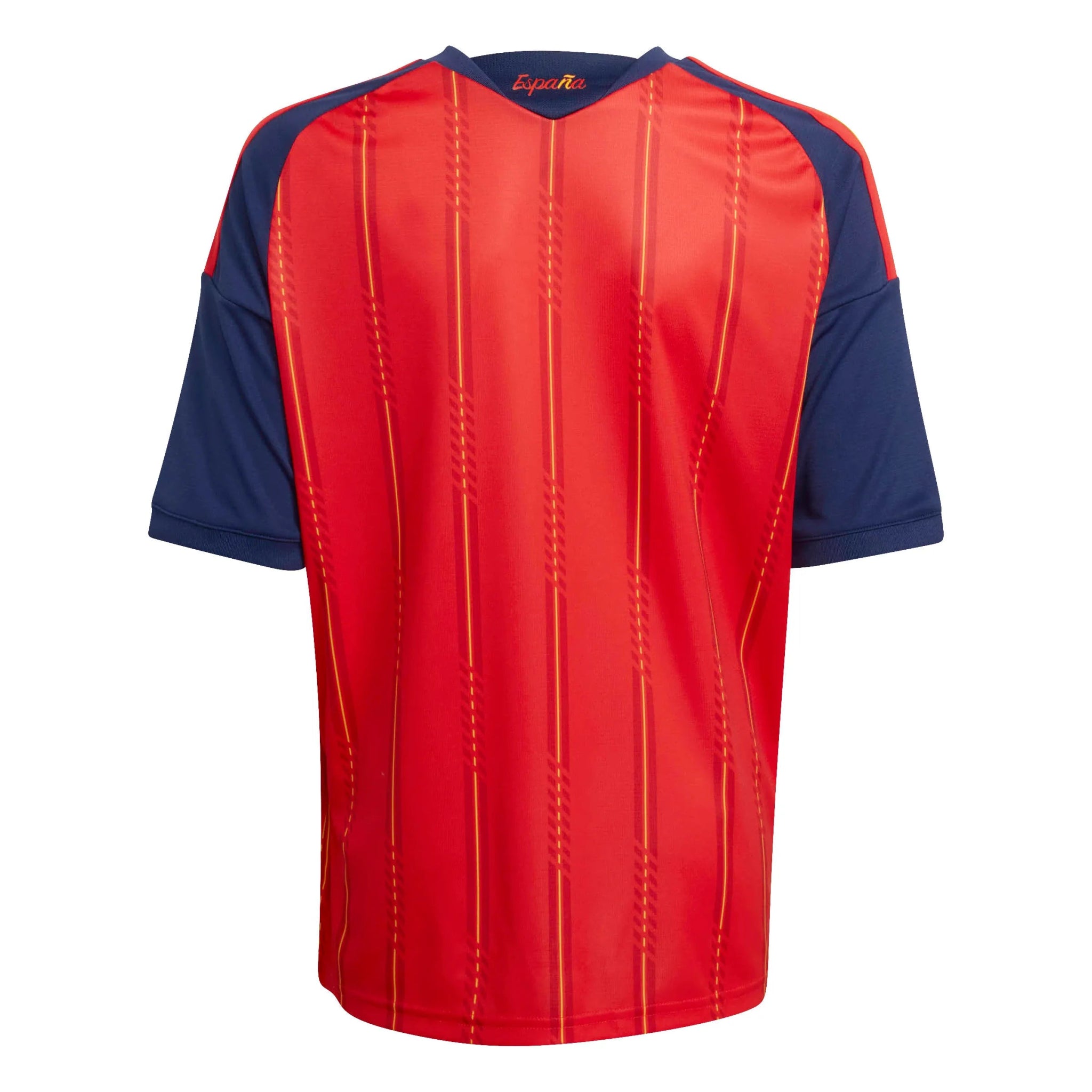 adidas 2026 Spain Youth Stadium Home Soccer Jersey (Back)