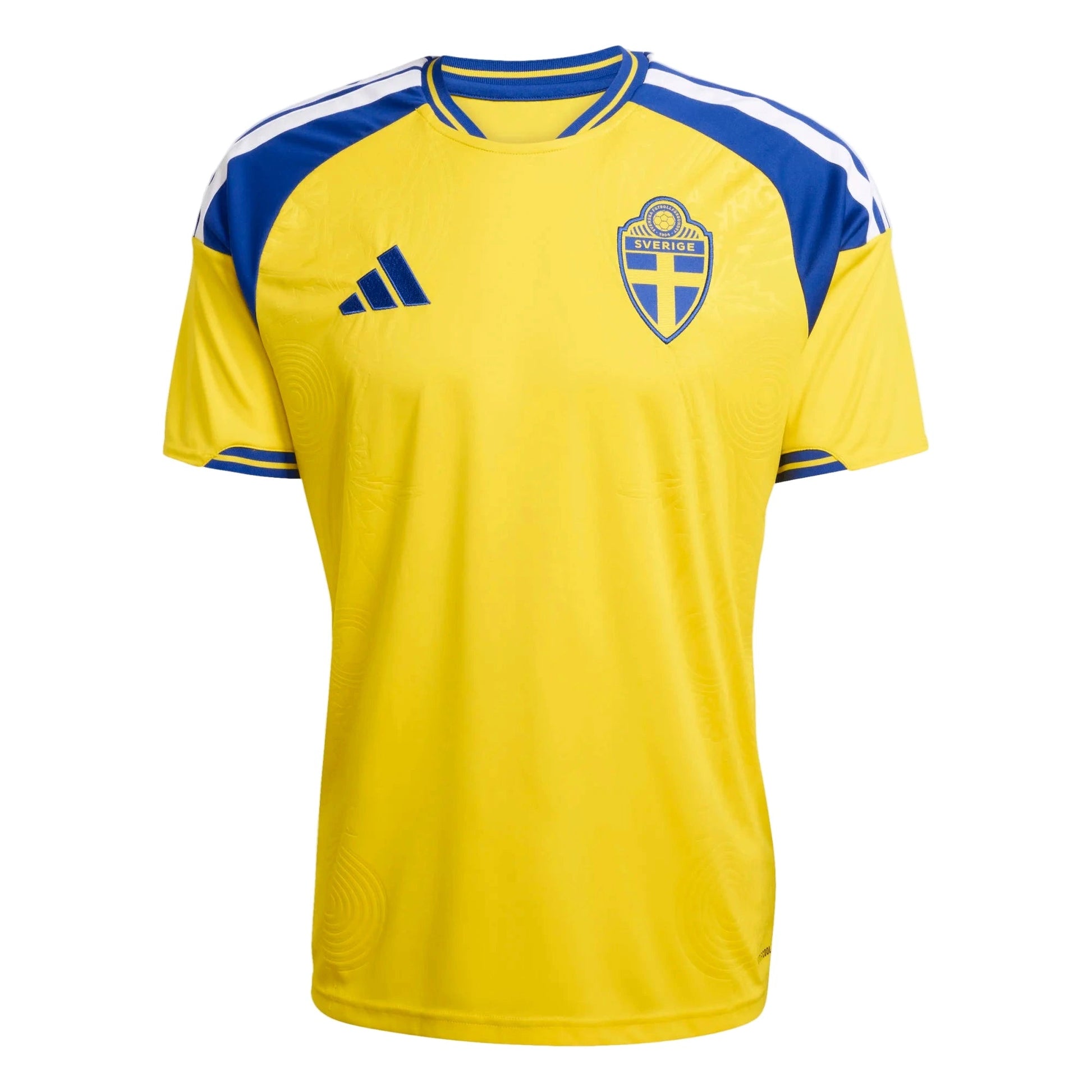 adidas 2026 Sweden Men's Stadium Home Soccer Jersey (Front)
