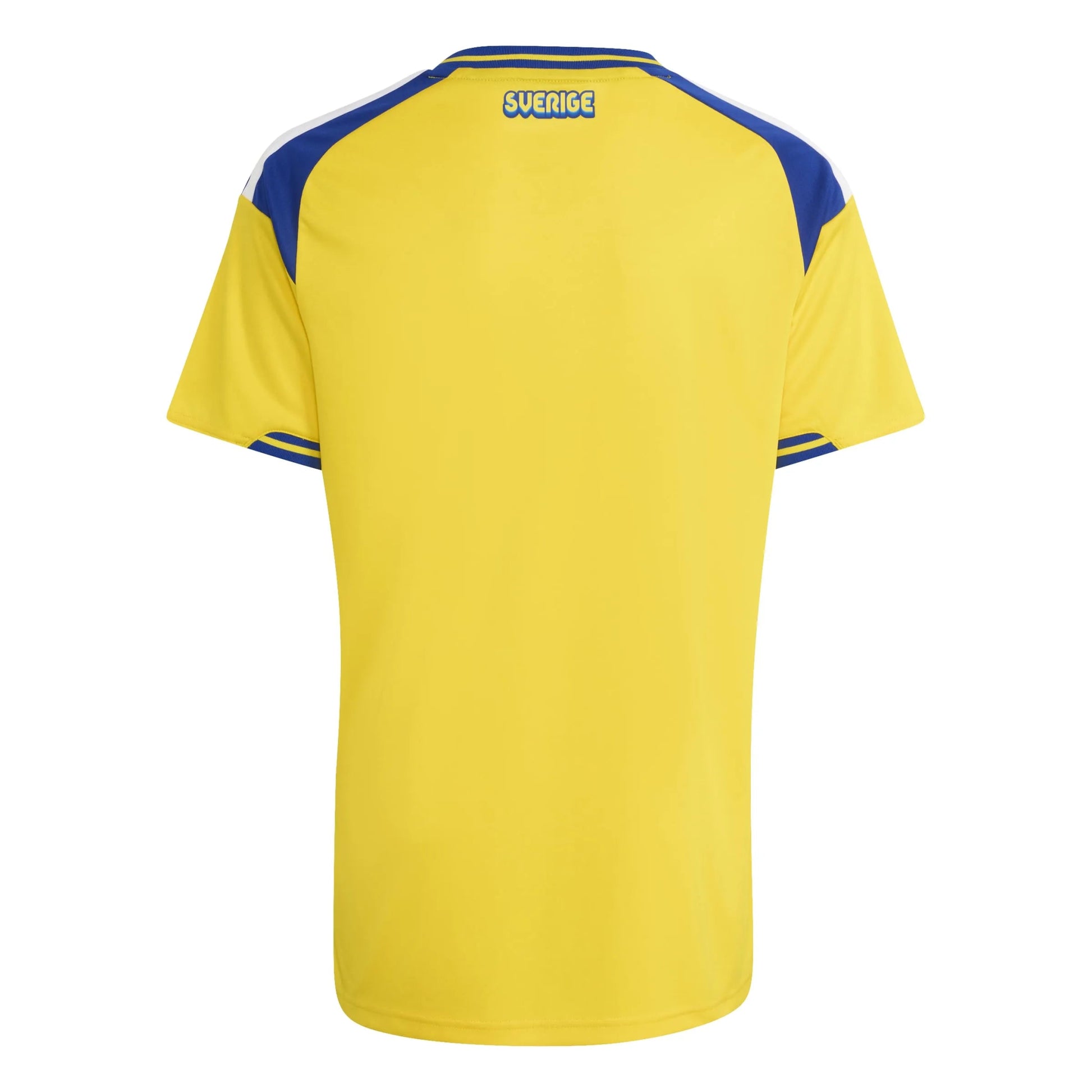 adidas 2026 Sweden Youth Stadium Home Soccer Jersey (Back)