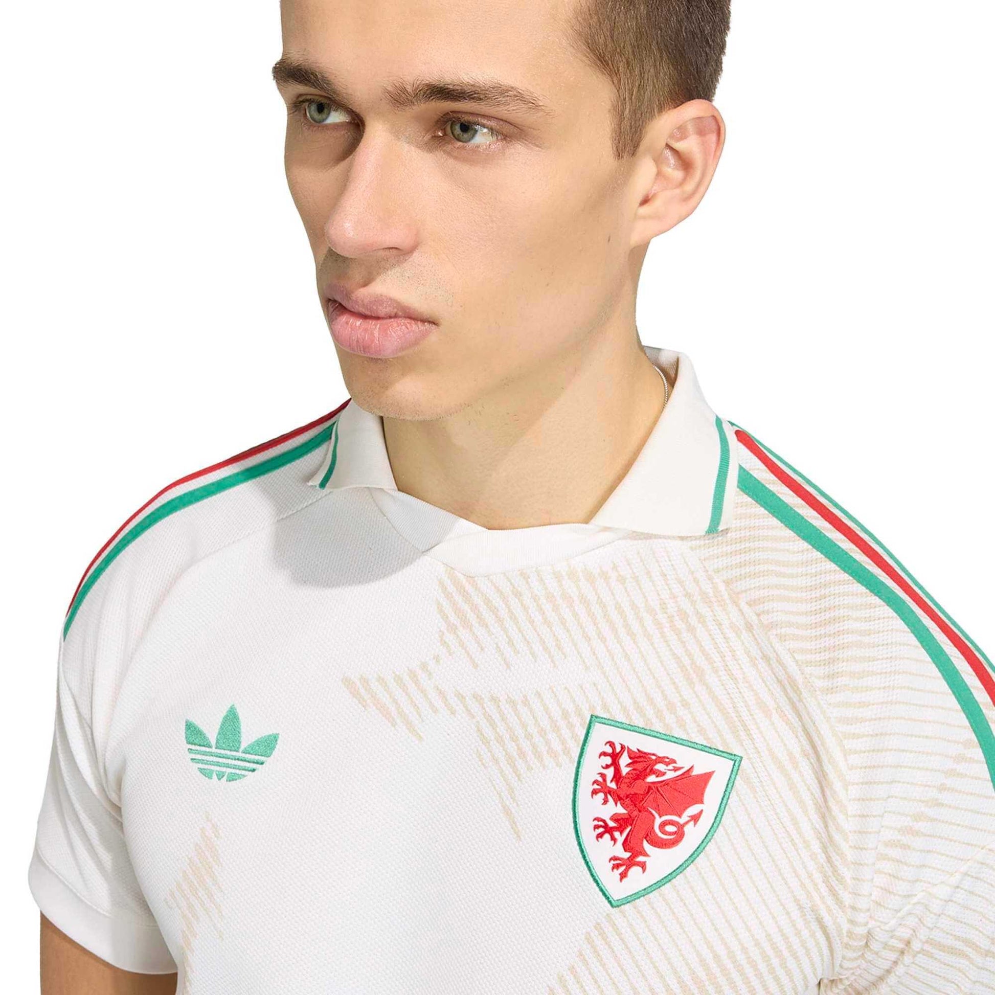 adidas 2026 Wales Men's Stadium Away Soccer Jersey (Detail 1)