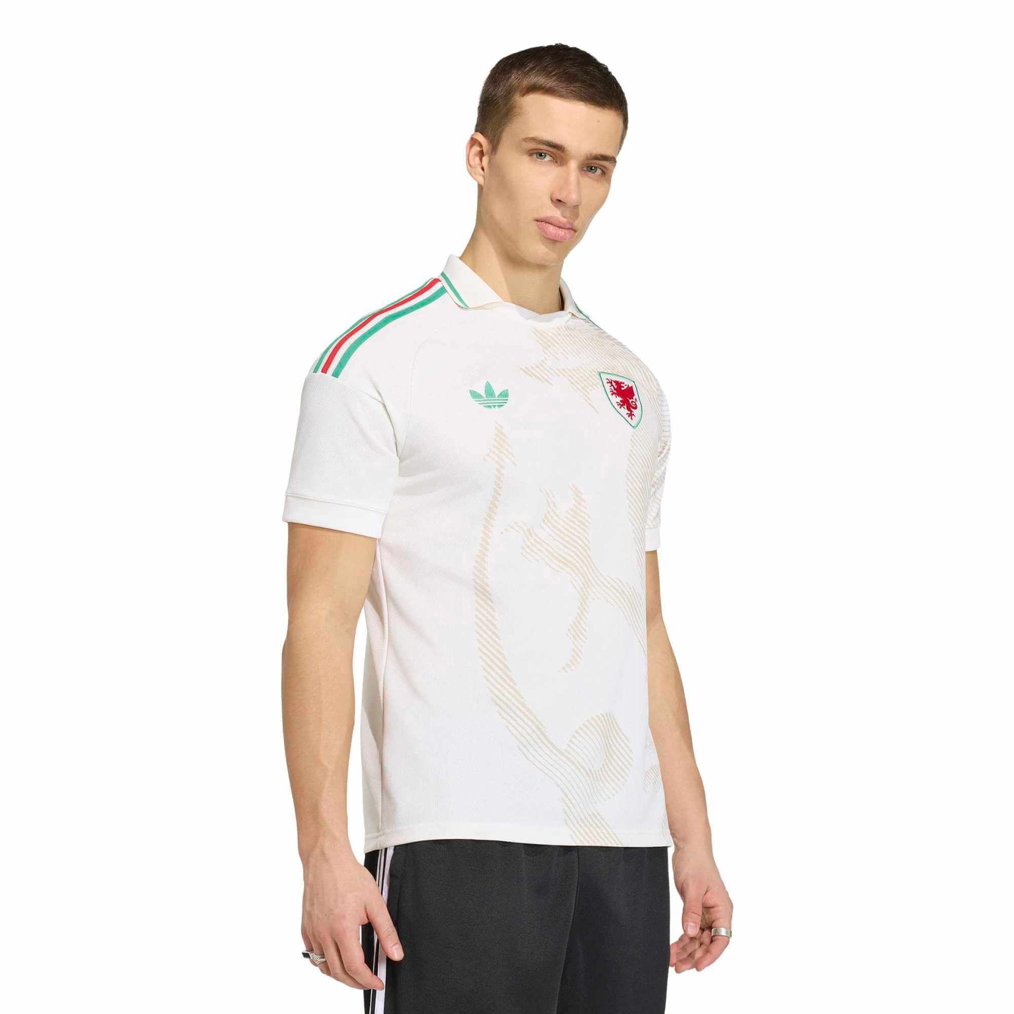 adidas 2026 Wales Men's Stadium Away Soccer Jersey (Model - Front)