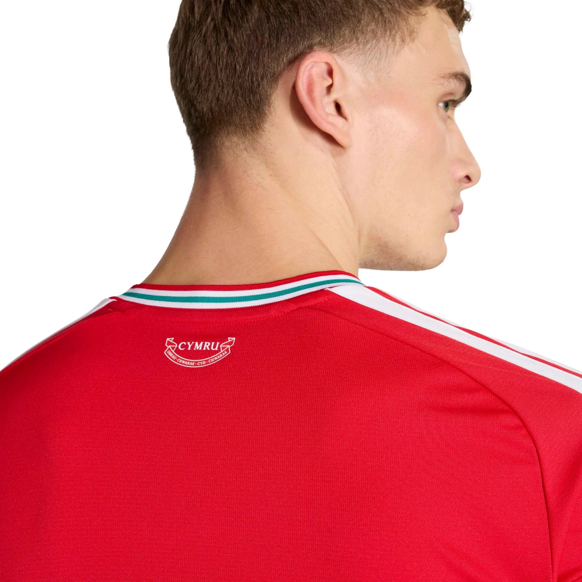 adidas 2026 Wales Men's Stadium Home Soccer Jersey (Detail 2)