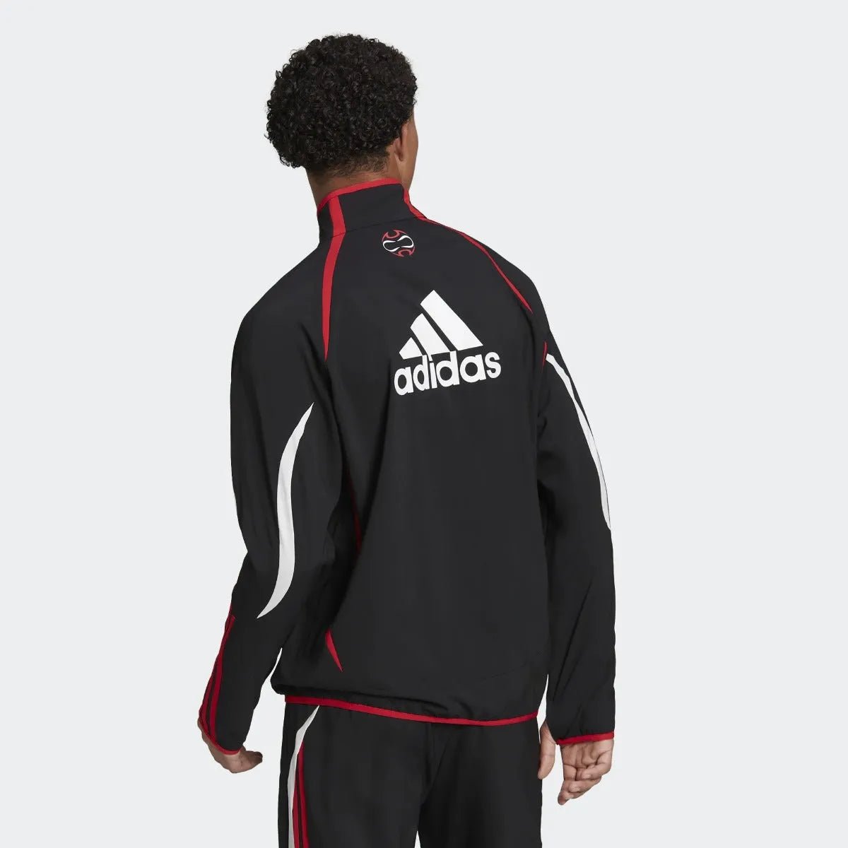adidas 21-22 Manchester United Teamgeist Woven Jacket - Black