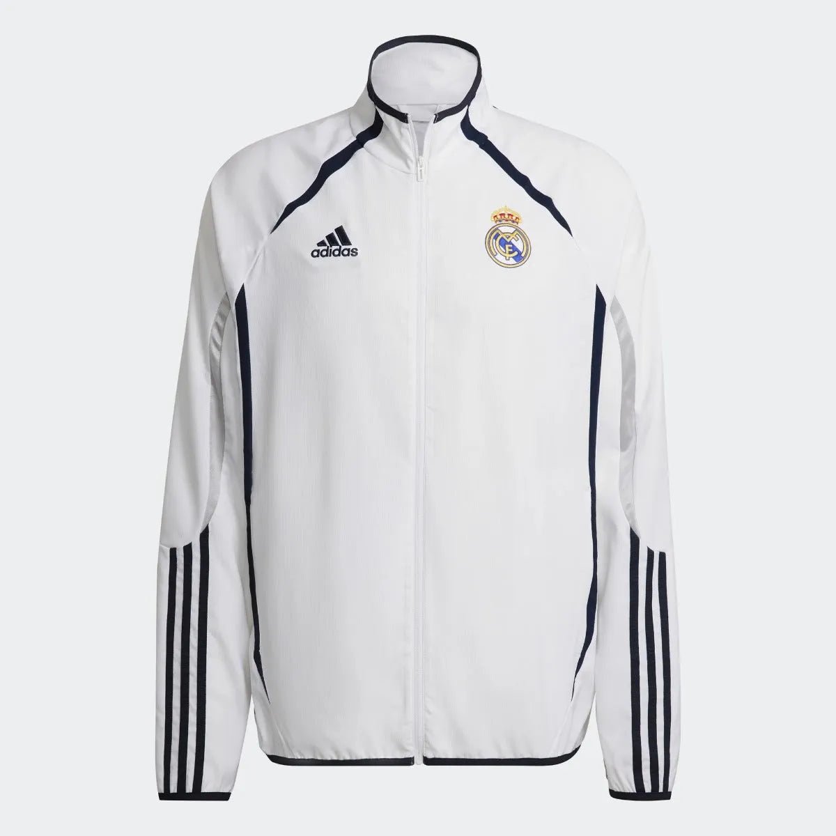 adidas 21-22 Real Madrid Teamgeist Woven Jacket - White