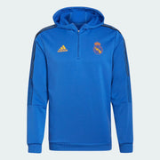 adidas 21-22 Real Madrid Track Hoodie - Hi Res Blue