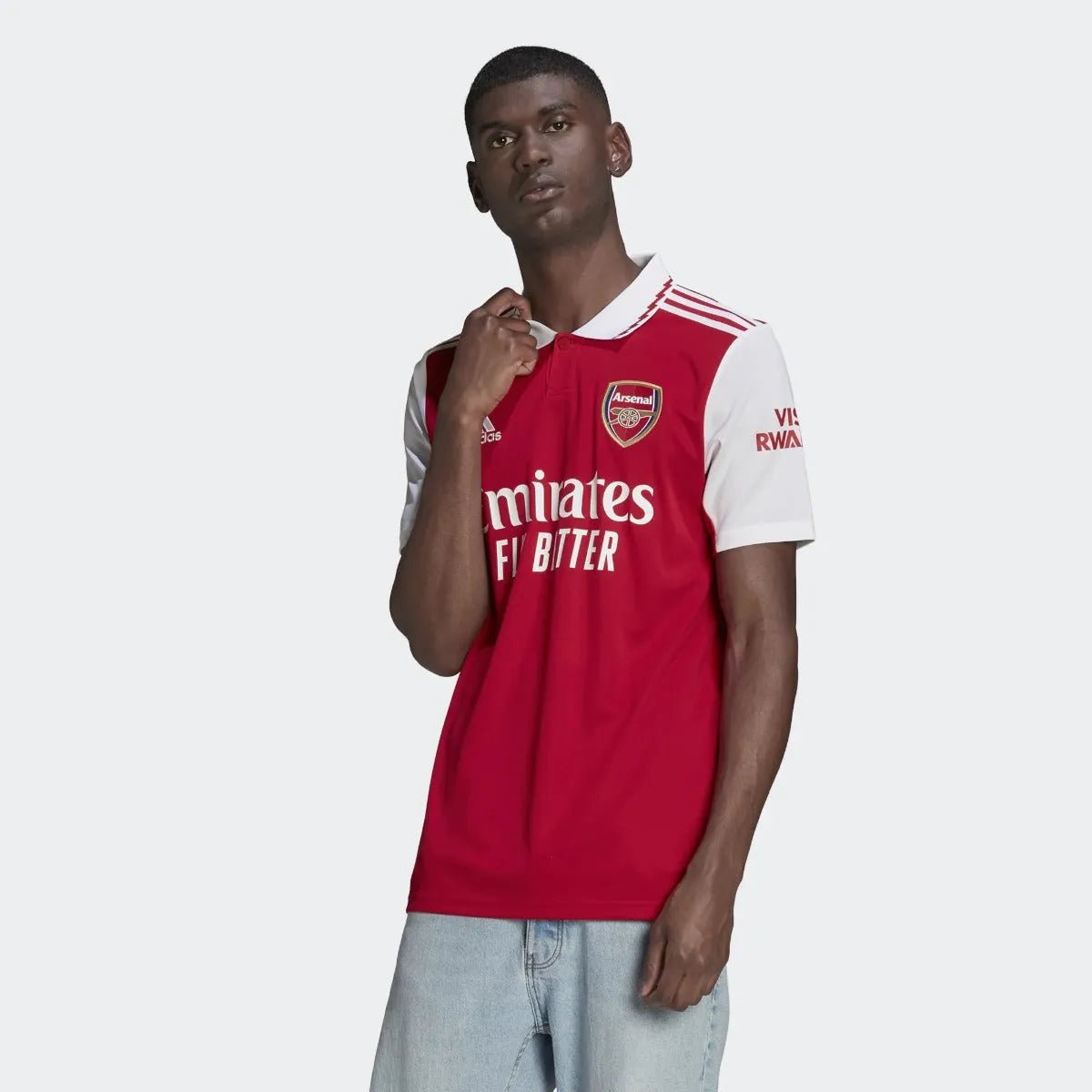 adidas 22-23 Arsenal FC Home Jersey - Scarlet-White