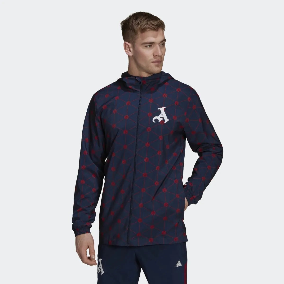 adidas 22-23 Arsenal Windbreaker - Navy-Scarlet