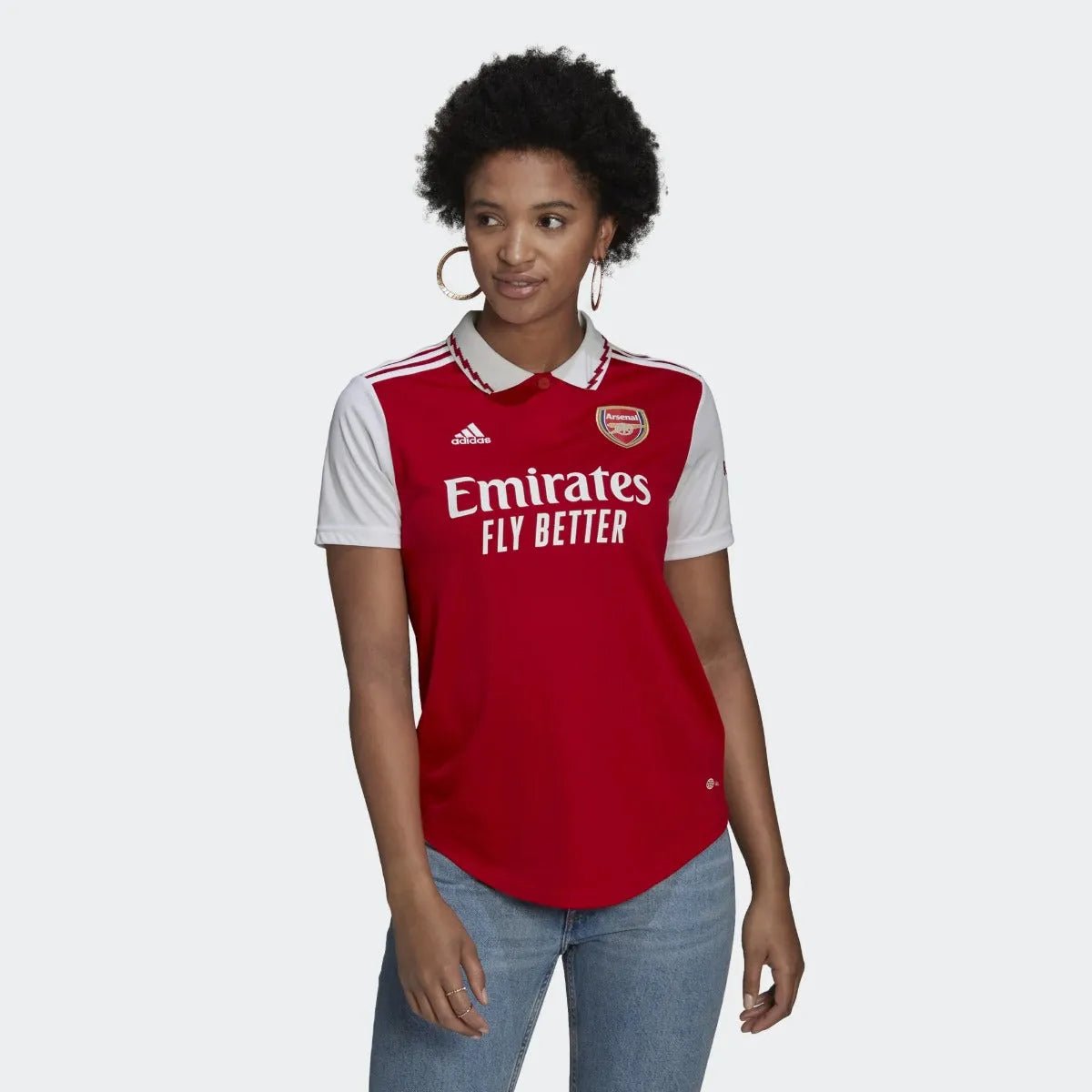 adidas 22-23 Arsenal Womens Home Jersey - Scarlet-White